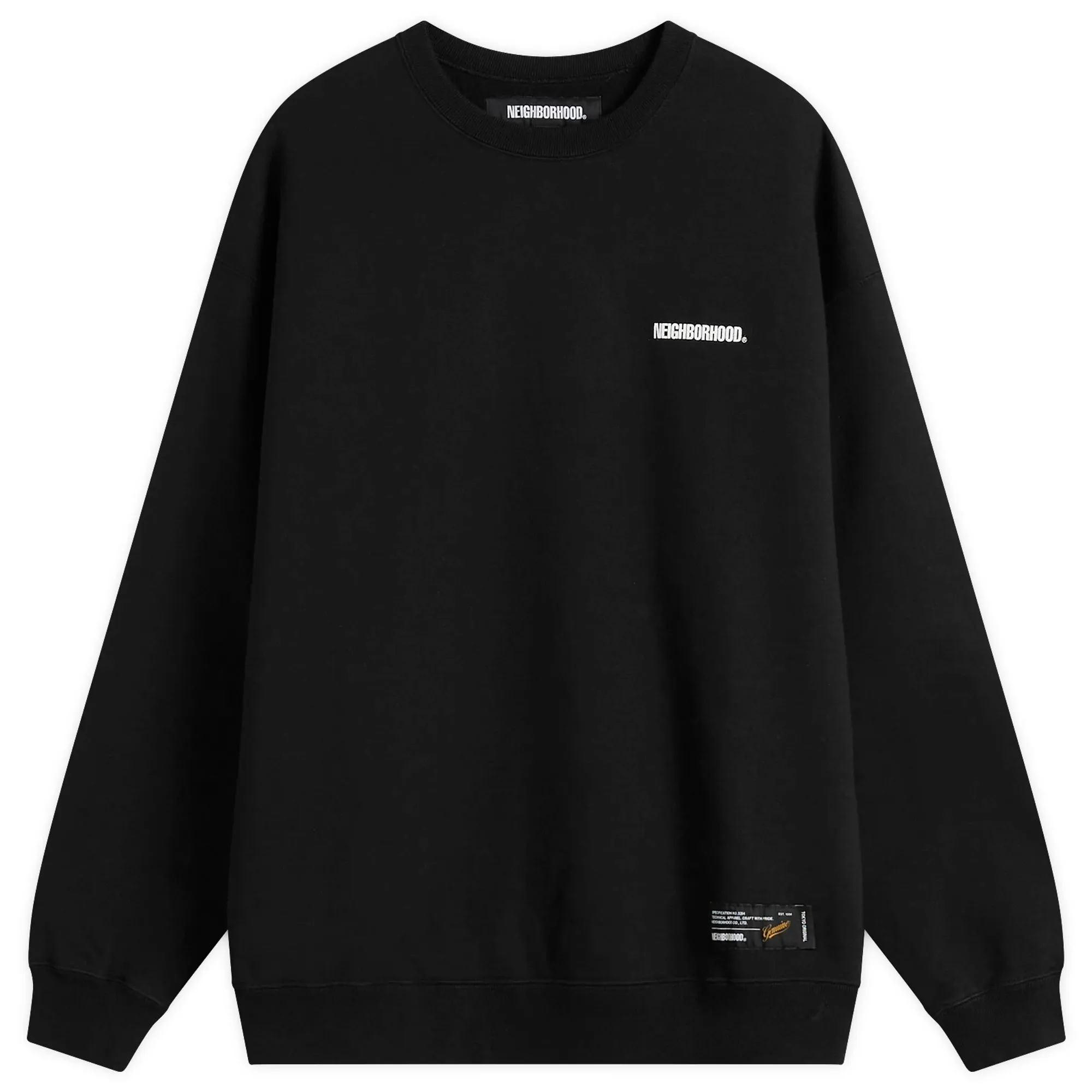 Neighborhood Men's Plain Logo Sweatshirt Black