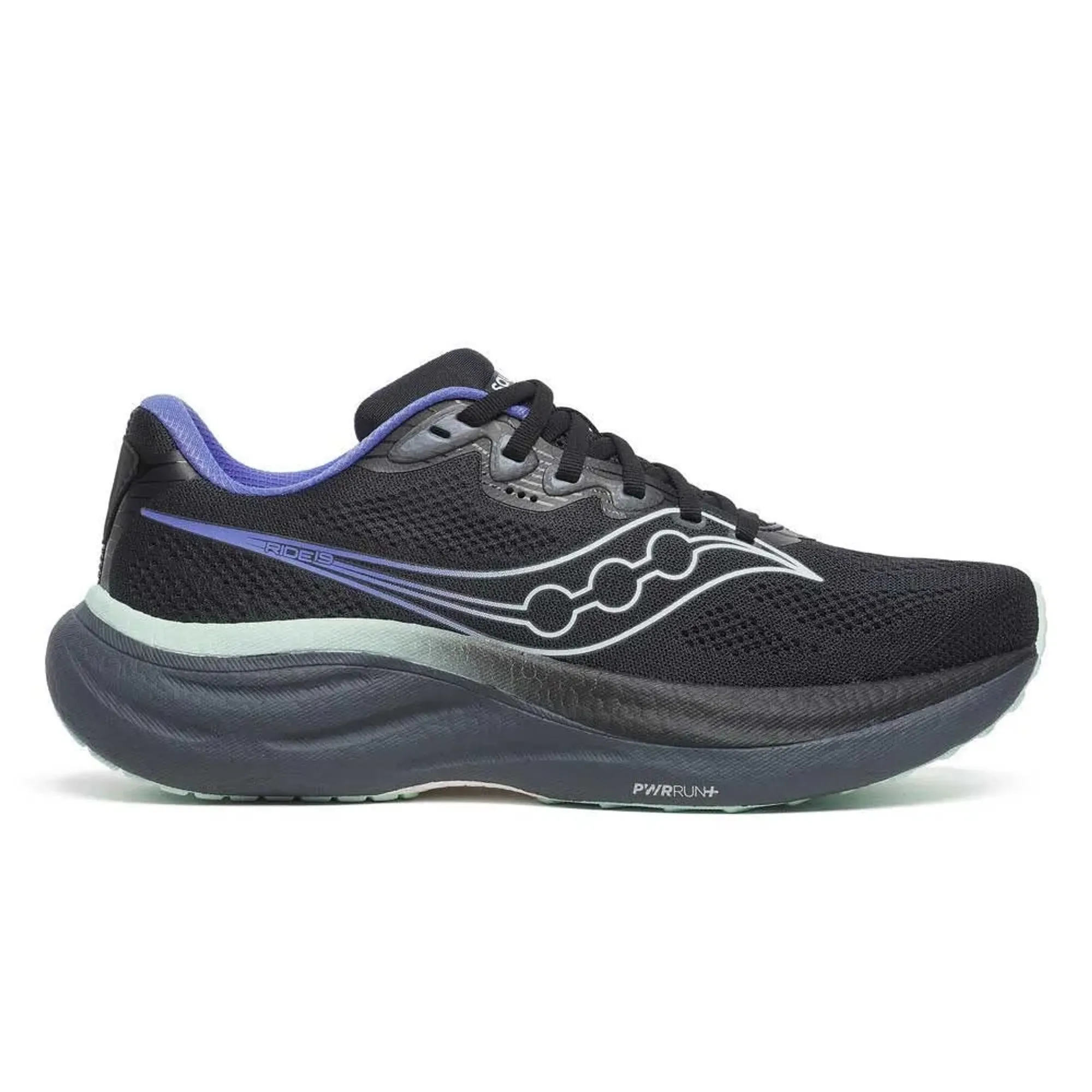 Saucony Ride 19 Neutral running shoe Women-black, mint