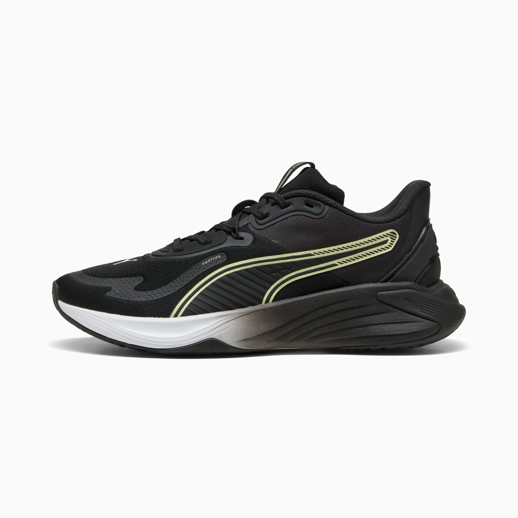 PUMA Pwr Hybrid Training Shoes, White/Apple Spritz/Black, size 10