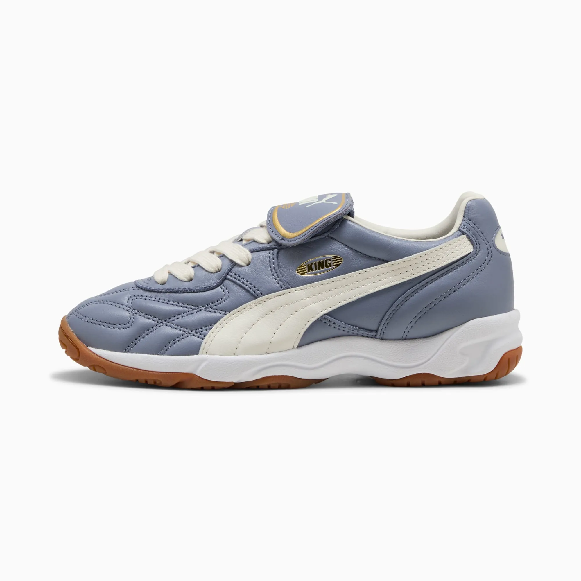 PUMA King Indoor Sneakers Unisex, Grey Sky/Warm White, size 10