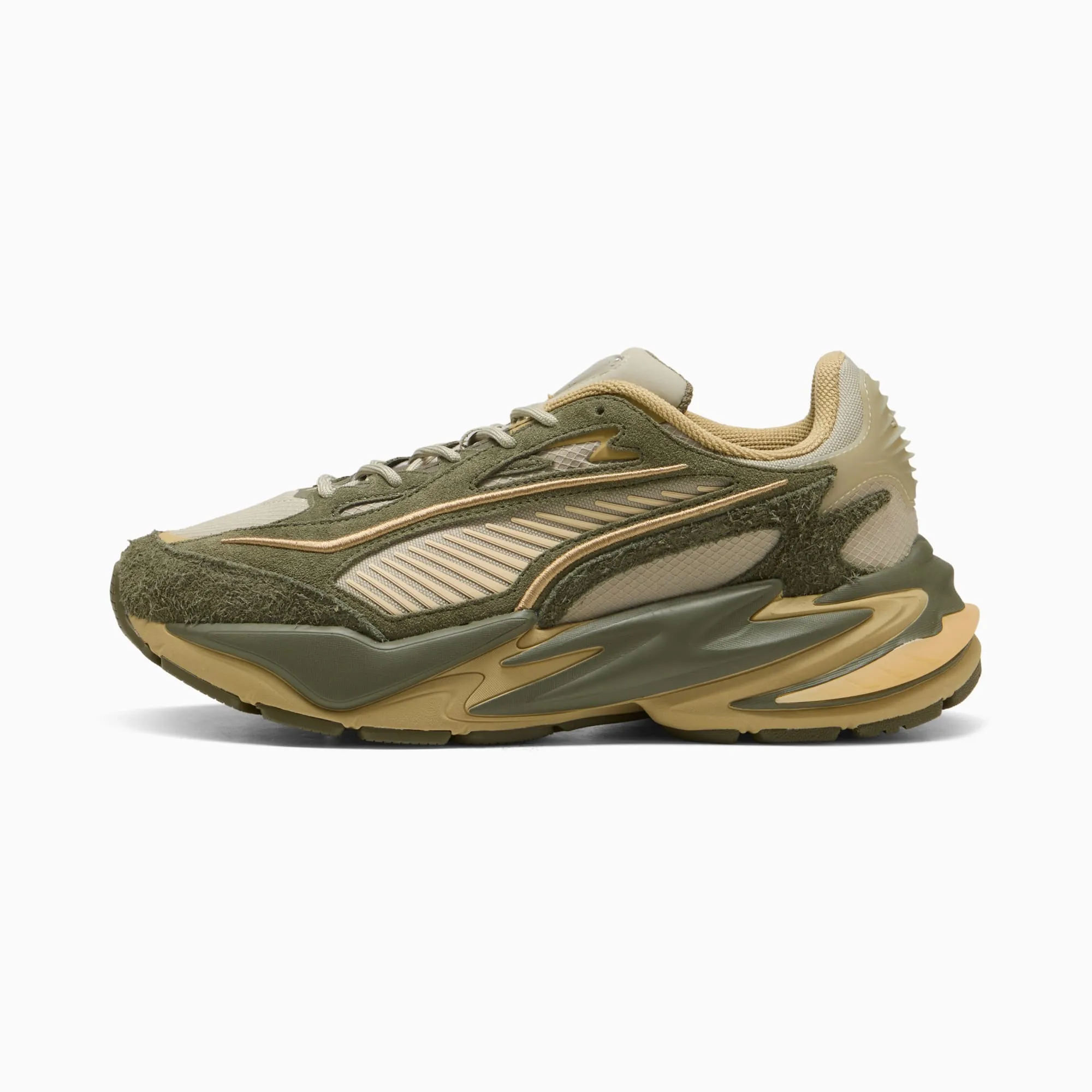 PUMA RS Surge Hairy Suede Sneakers Unisex, Beige, size 10