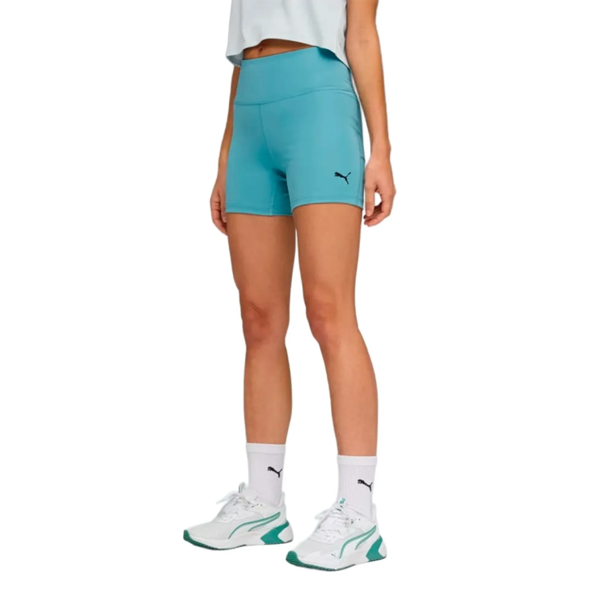 PUMA Tad Essentials 5" Short Tights Women, Baltic Sea Blue, size Large