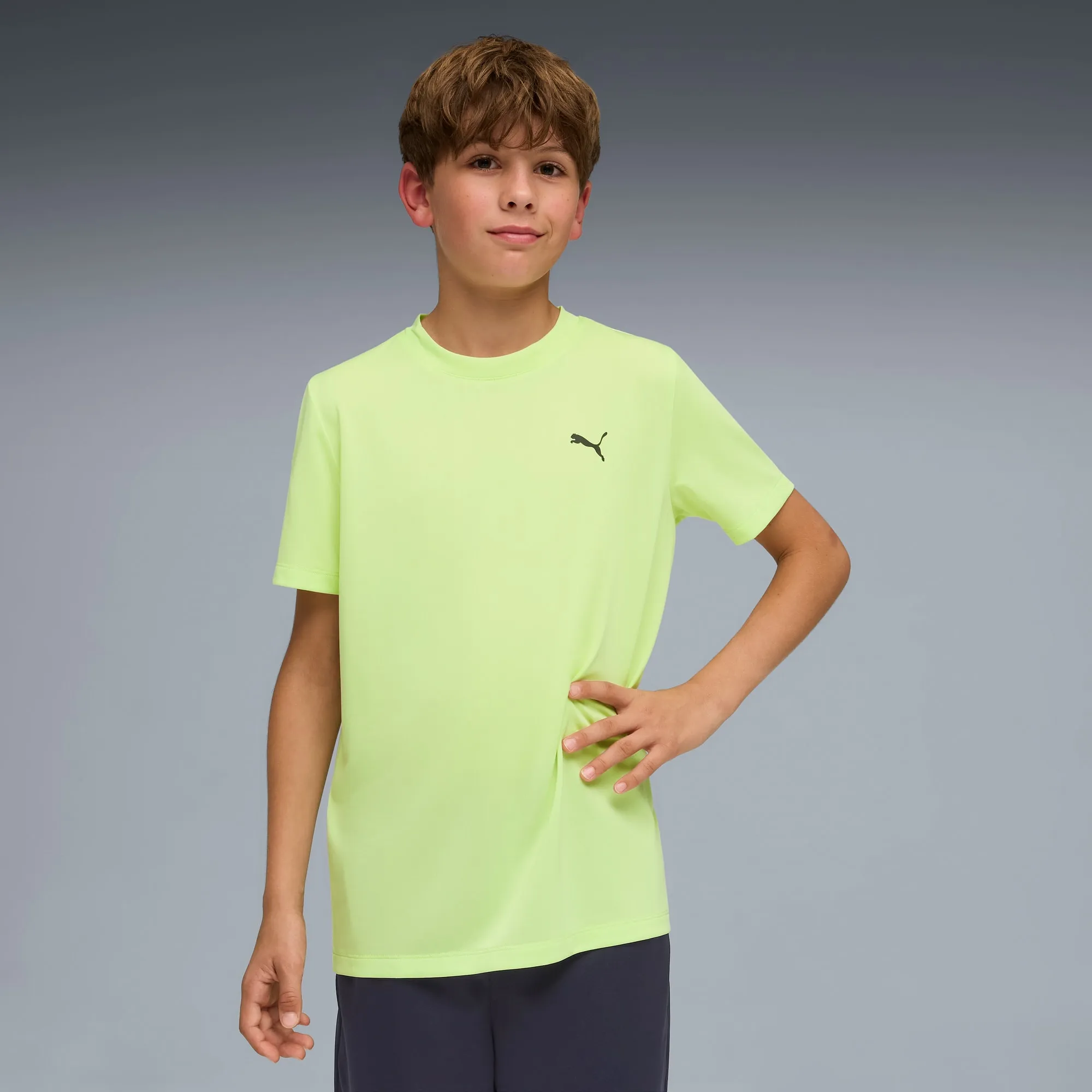 PUMA Train All Day Essentials T-Shirt Youth, Apple Spritz, size 11-12 Youth