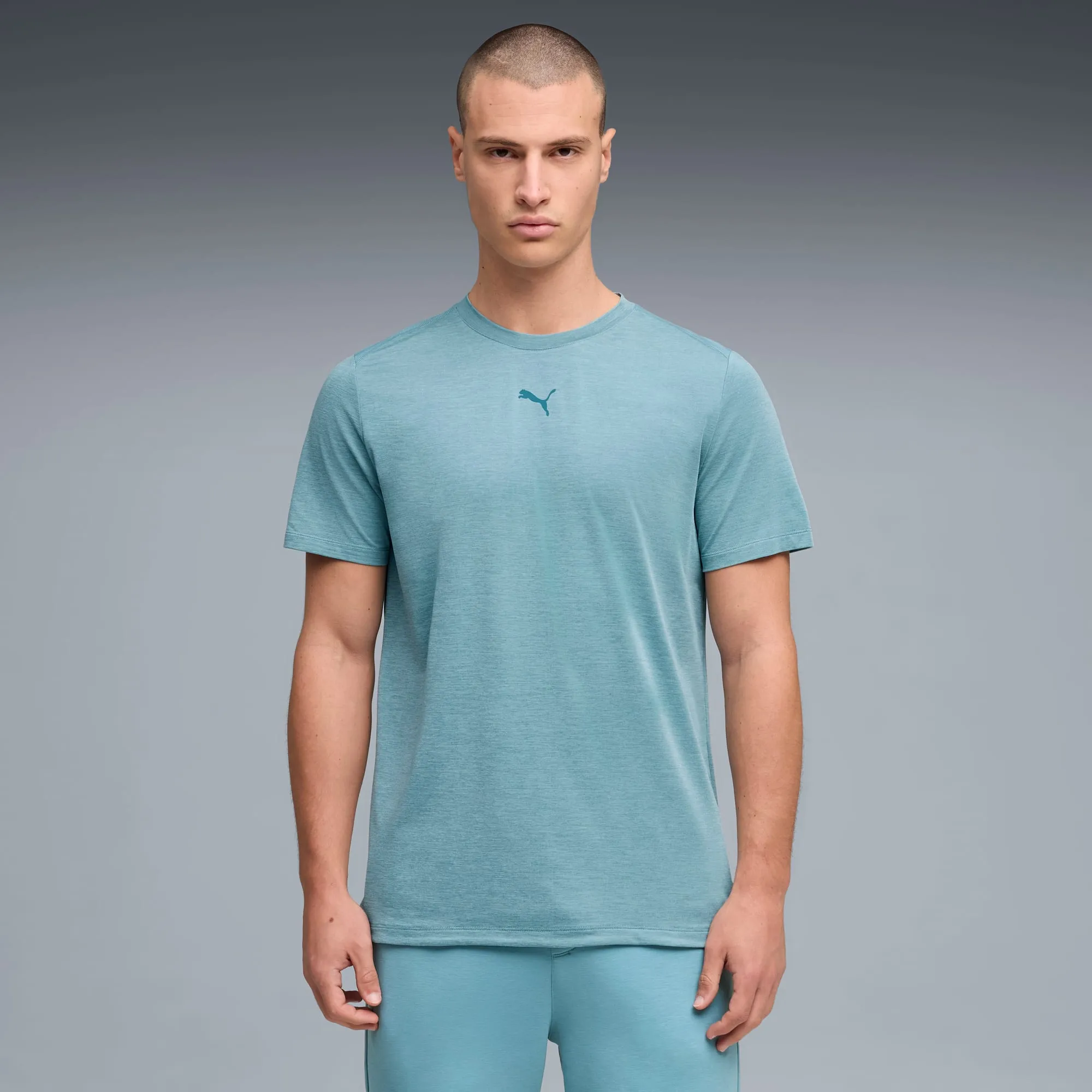 PUMA Cloudspun T-Shirt Men, Baltic Sea Blue Heather, size 3XL