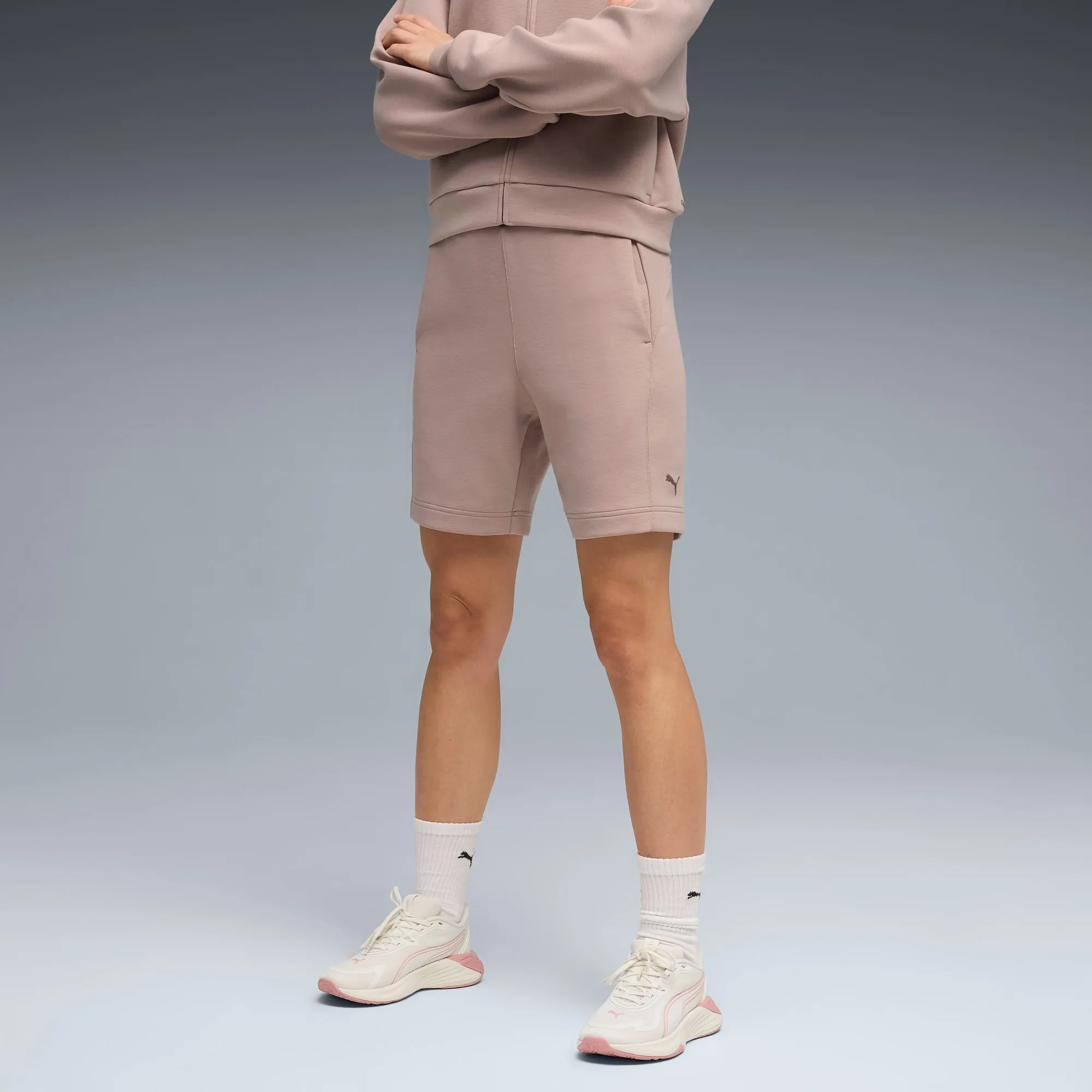 PUMA Cloudspun 7" Shorts Women, Sandstone Heather, size 3XL