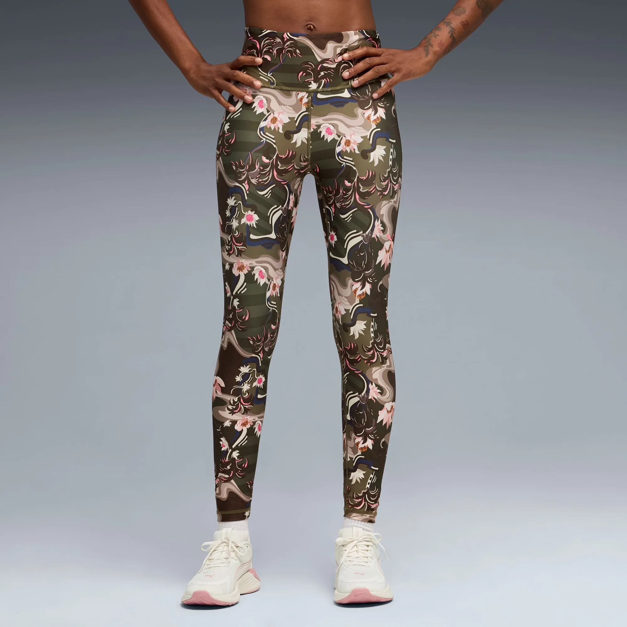 PUMA League 7/8 Training Tights Women, Loden Green, size Large