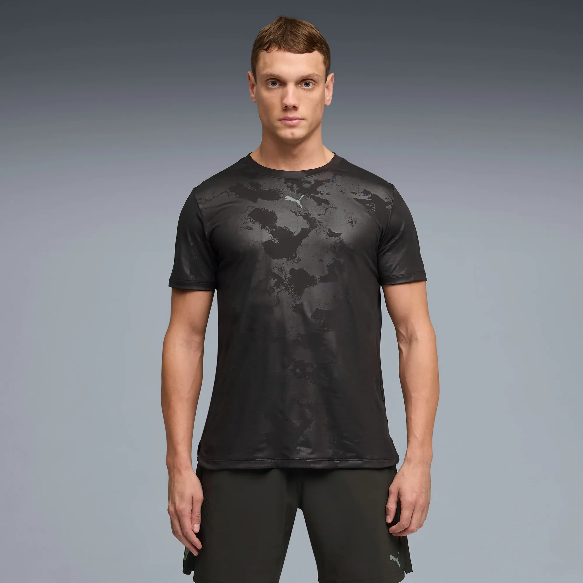 PUMA Cloudspun Embossed T-Shirt Men, Black, size 3XL