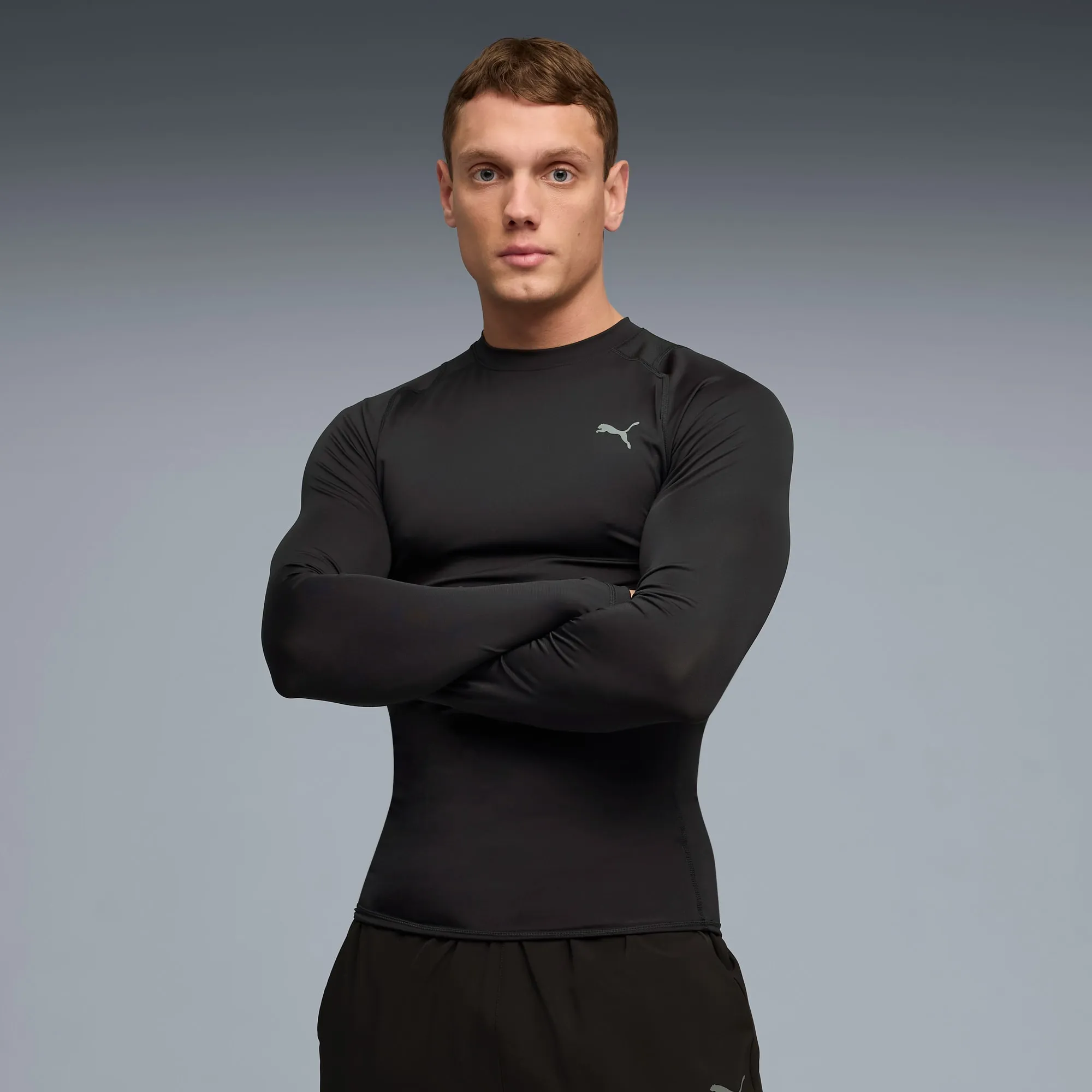 PUMA Pwrmode Base Layer Tight T-Shirt Men, Black, size 3XL
