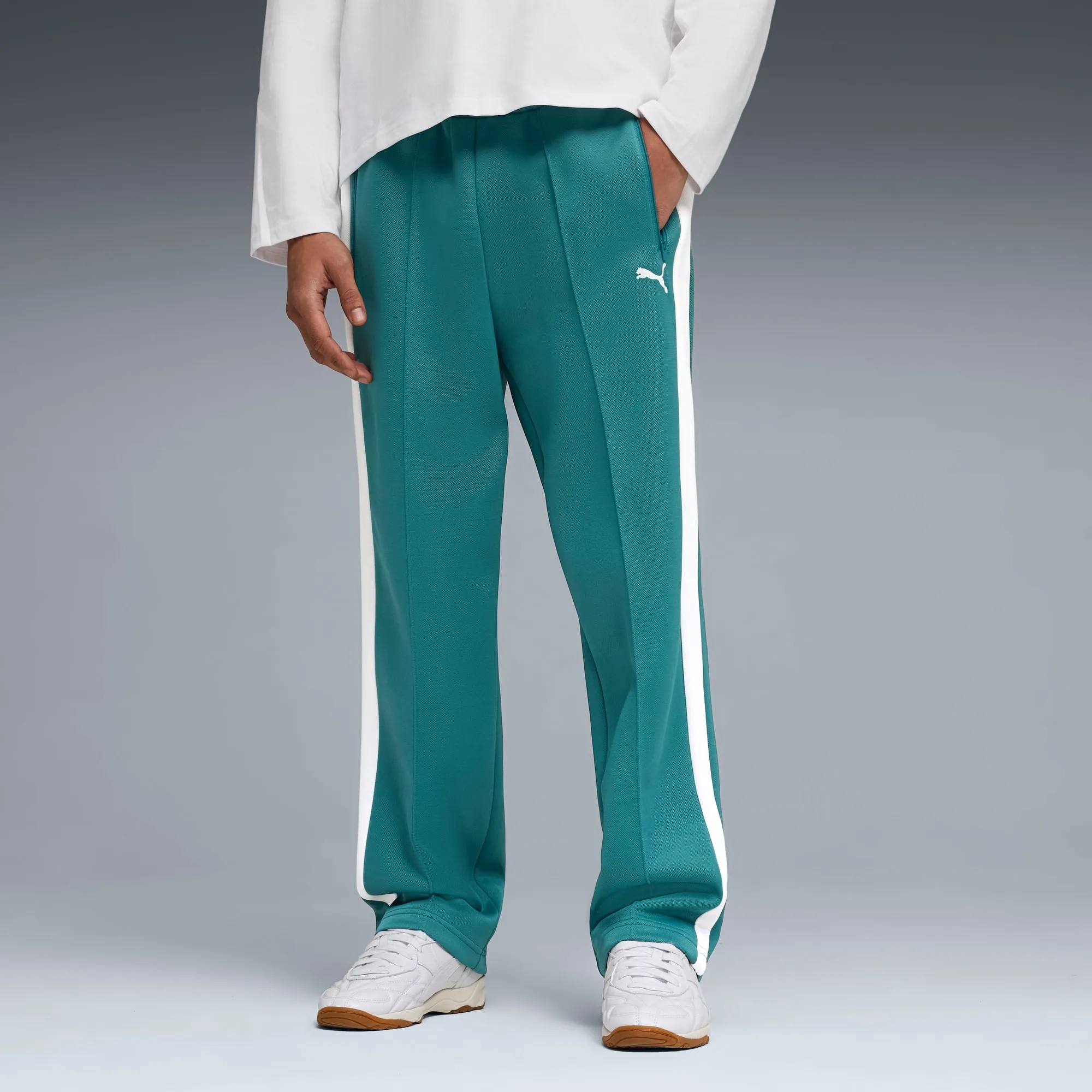 PUMA T7 Always On Relaxed Track Pants Men, Emerald Ice, size 3XL