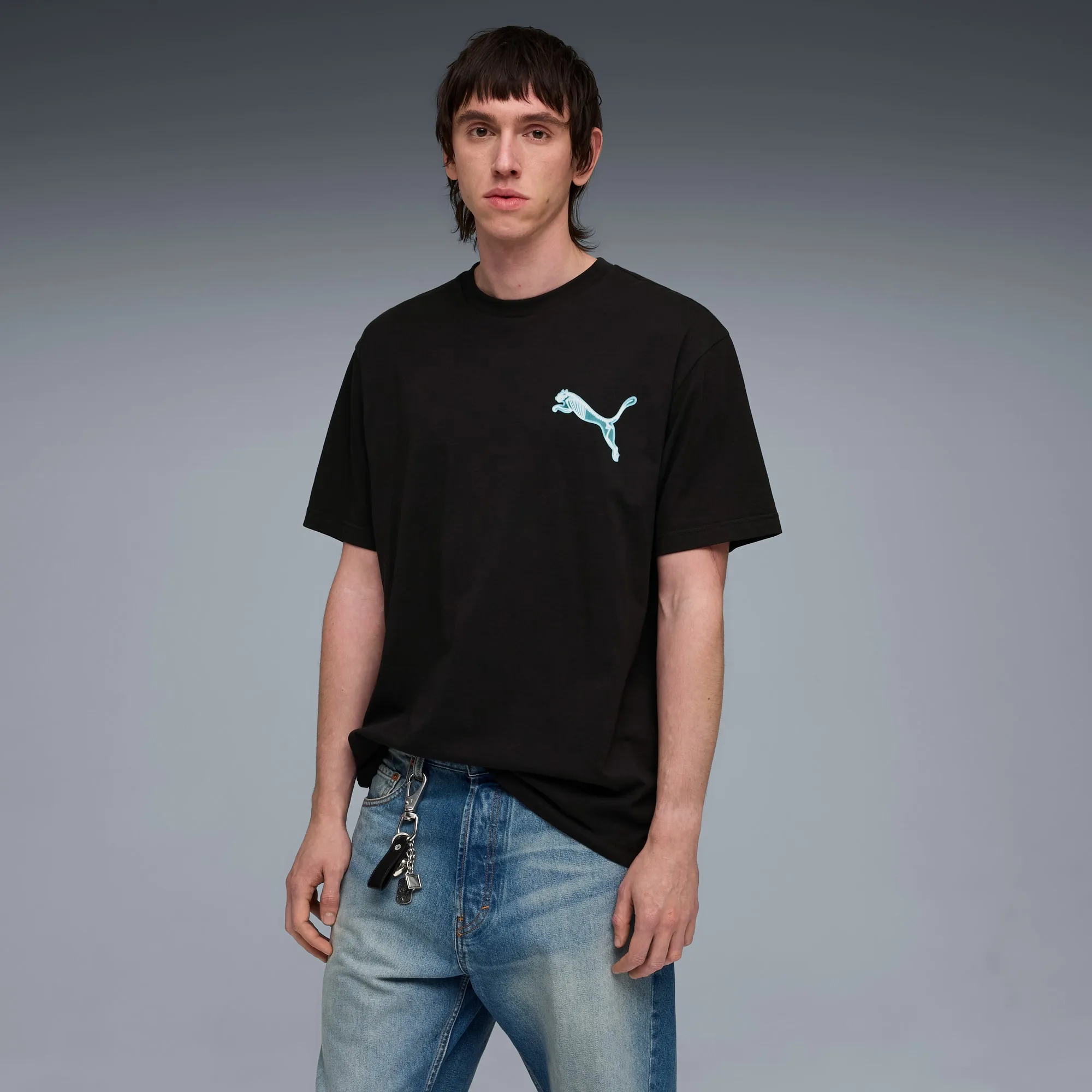 PUMA Graphic X-Ray Relaxed T-Shirt Men, Black, size Large