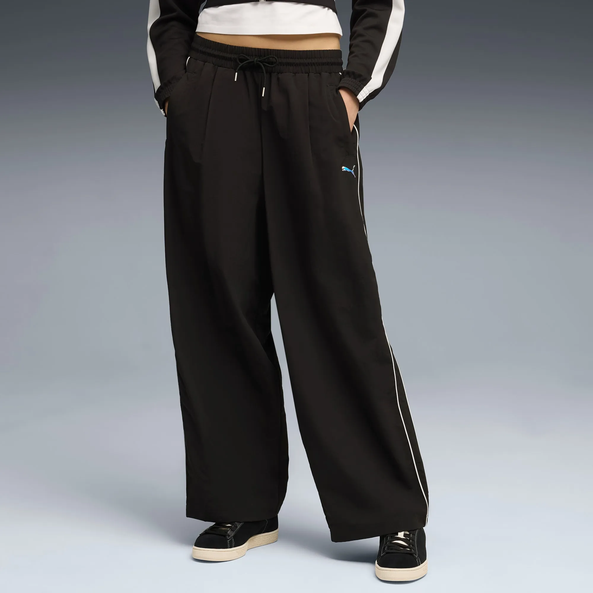 PUMA T7 Track Pants Women, Black, size Large
