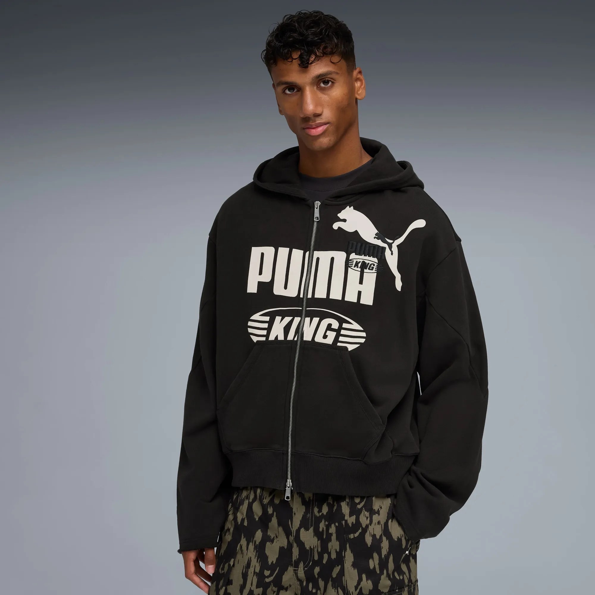 PUMA King Sportstyle Hoodie Men, Black, size Large