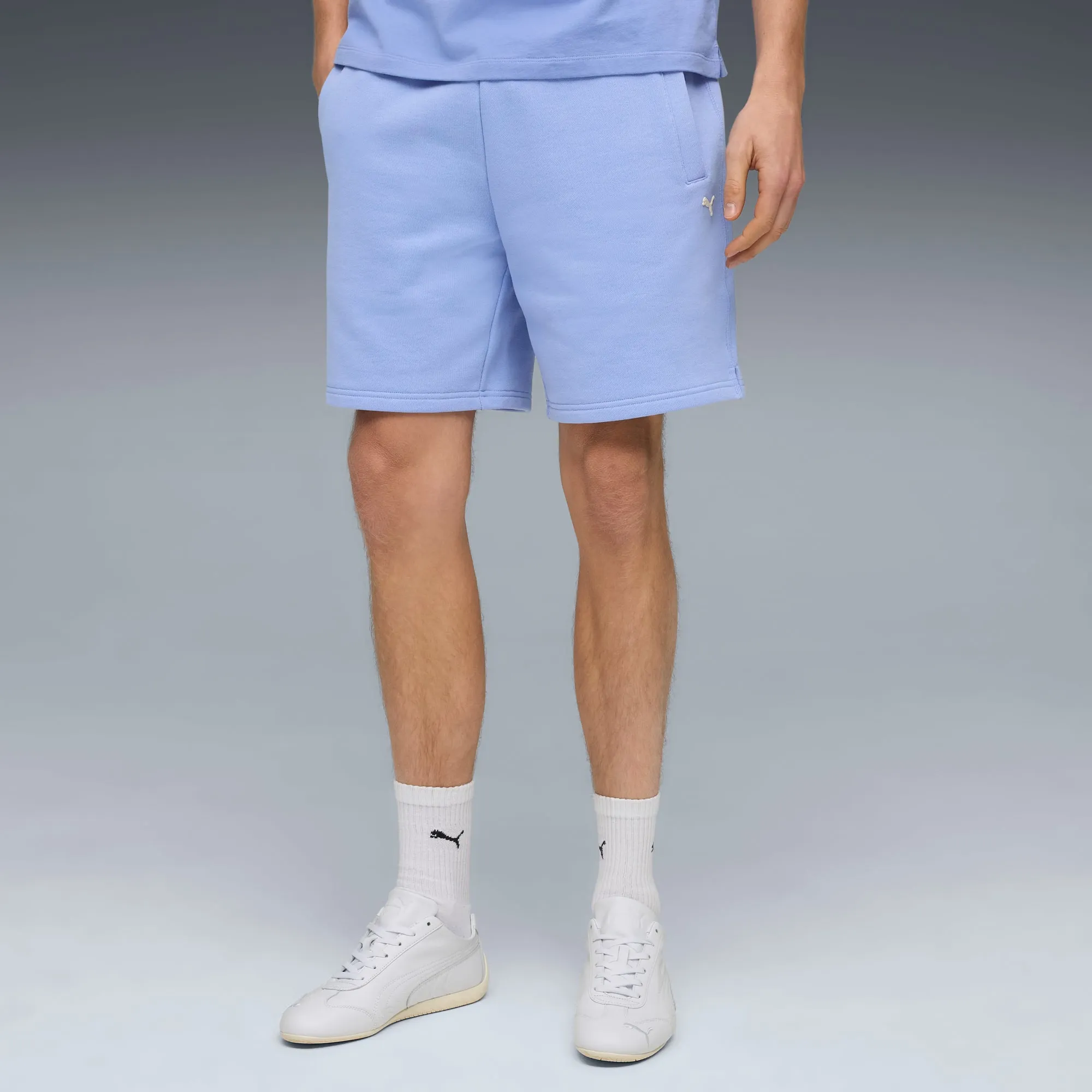 PUMA Select Essentials Shorts Men, Intense Lavender, size Large