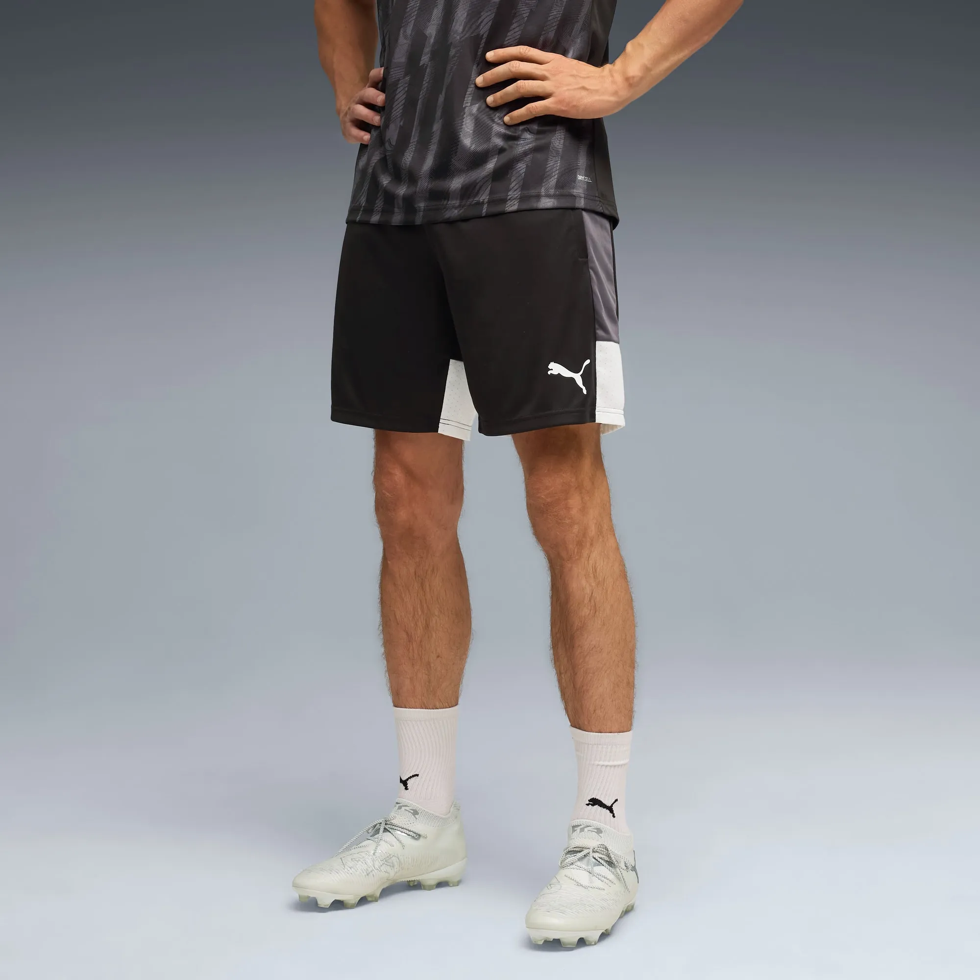 PUMA Individualliga Training Shorts Men, Black/White/Shadow Grey, size 3XL