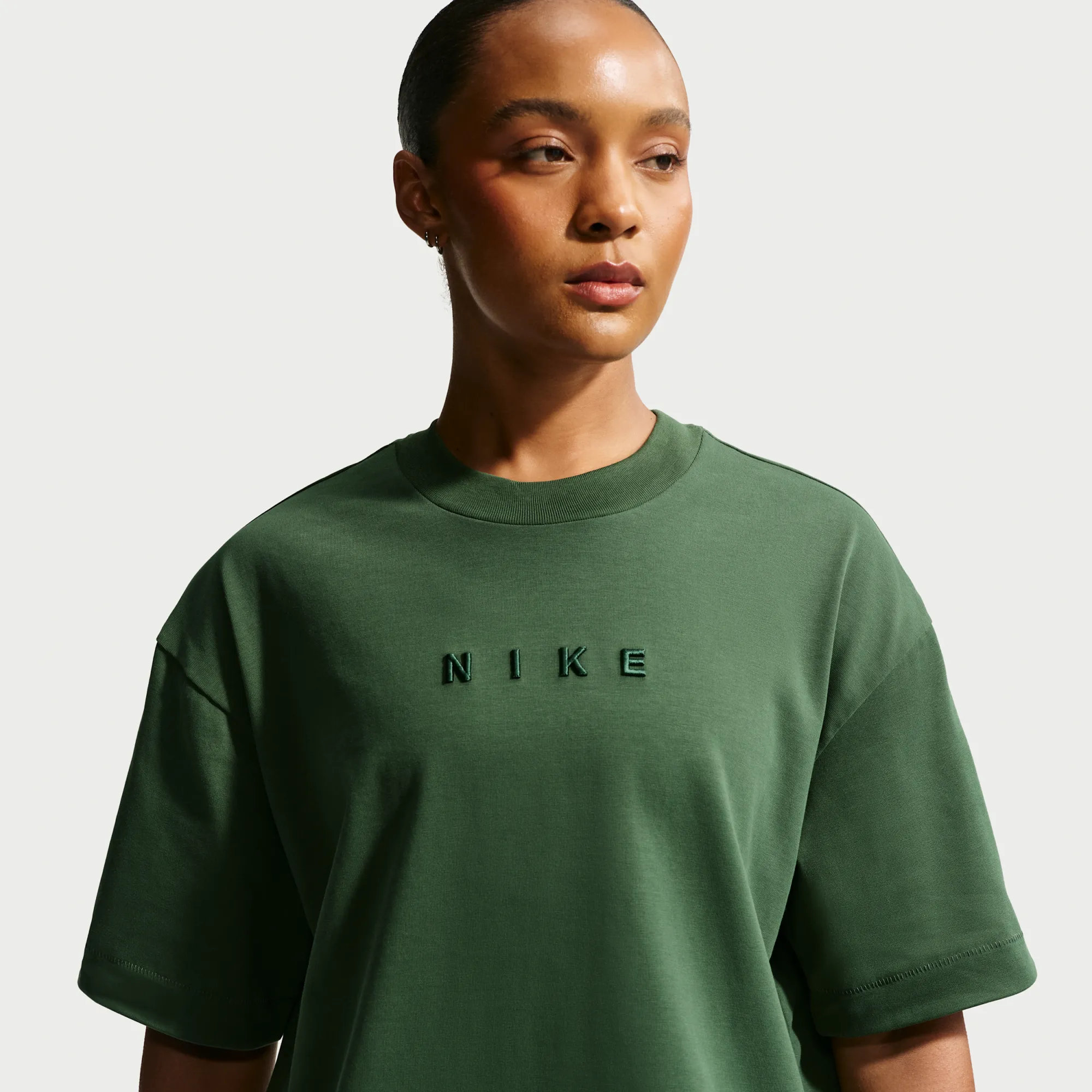 Nike Women's Boxy Short-Sleeve T-Shirt - Green