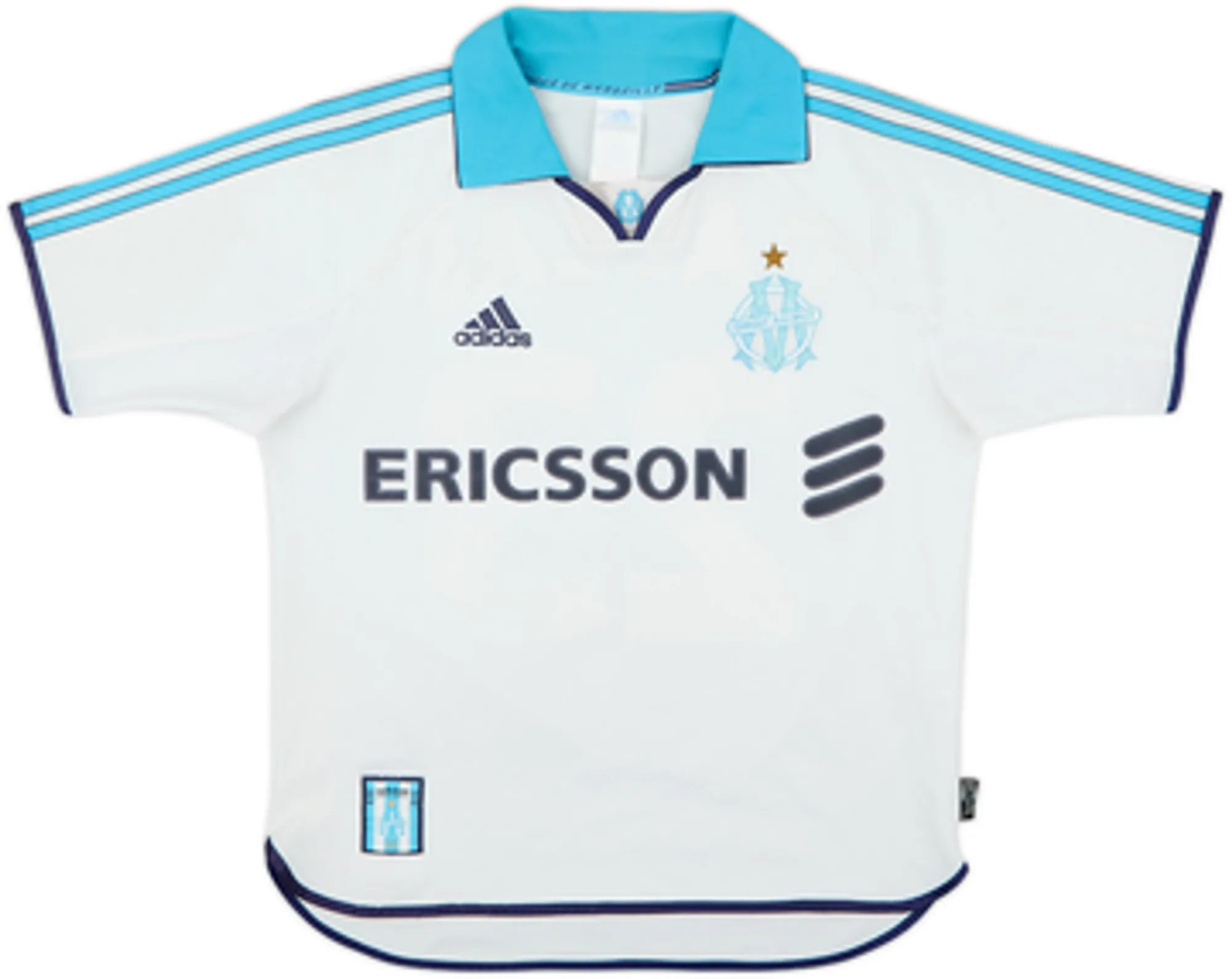 1998-99 Olympique Marseille Home Shirt Gallas #23 - 6/10 - (Y)