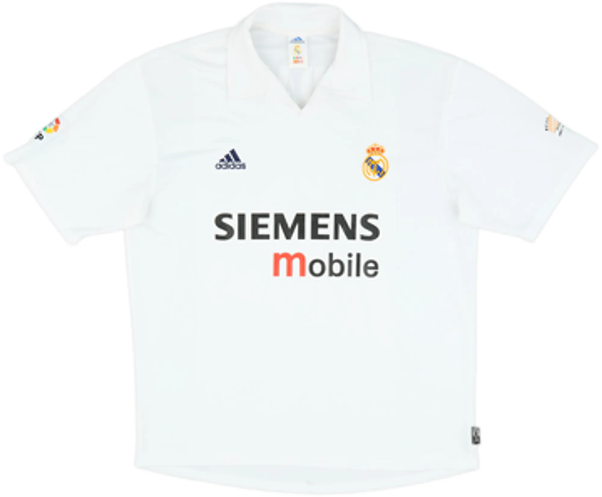 2002-03 Real Madrid Centenary Home Shirt Zidane #5 - 9/10 - (XL)