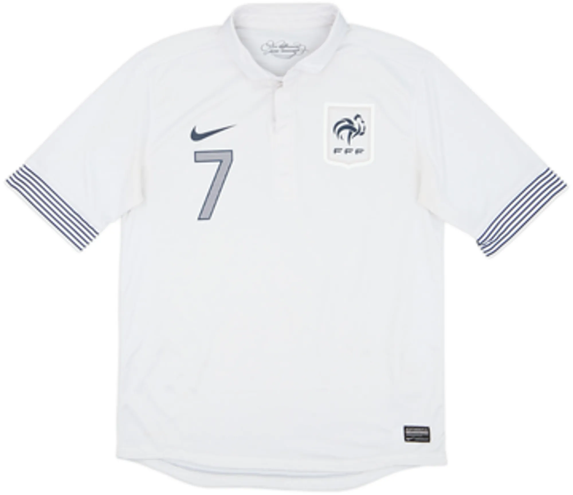 2012-13 France Authentic Away Shirt Ribery #7 - 7/10 - (M)