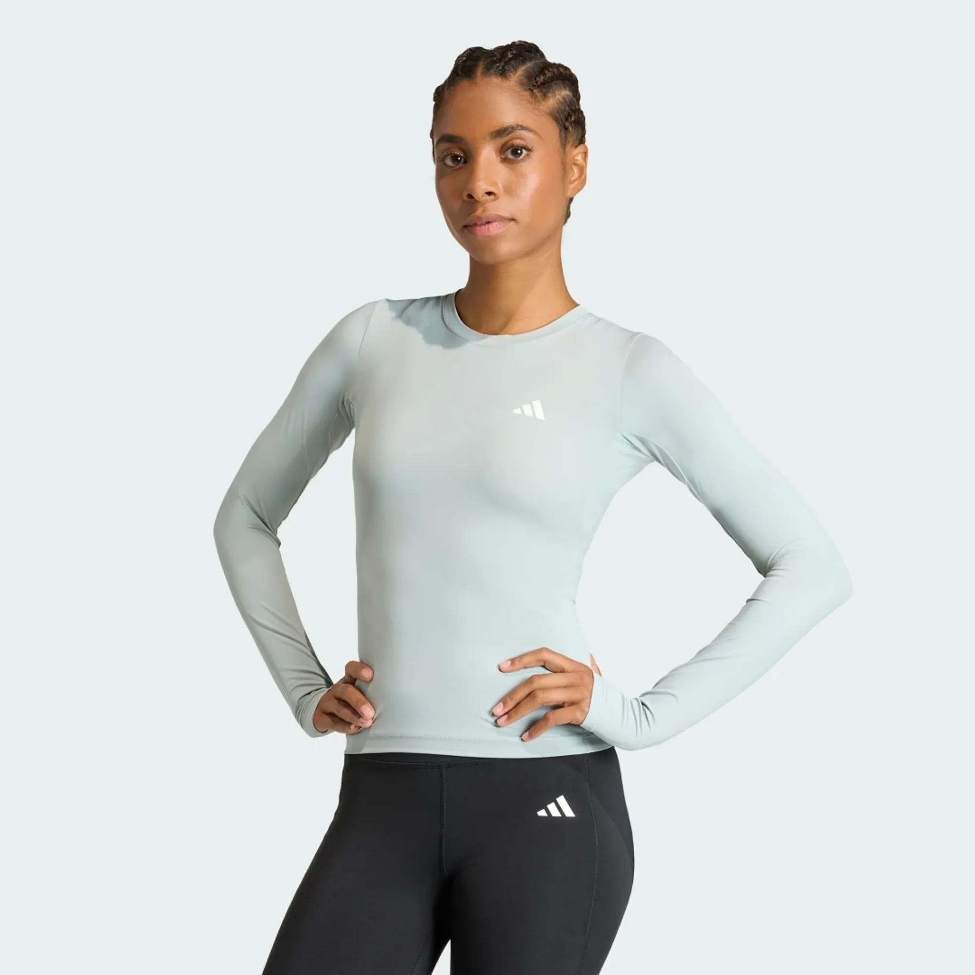 adidas Power Essentials Workout Contour Long Sleeve Long-Sleeve Top
