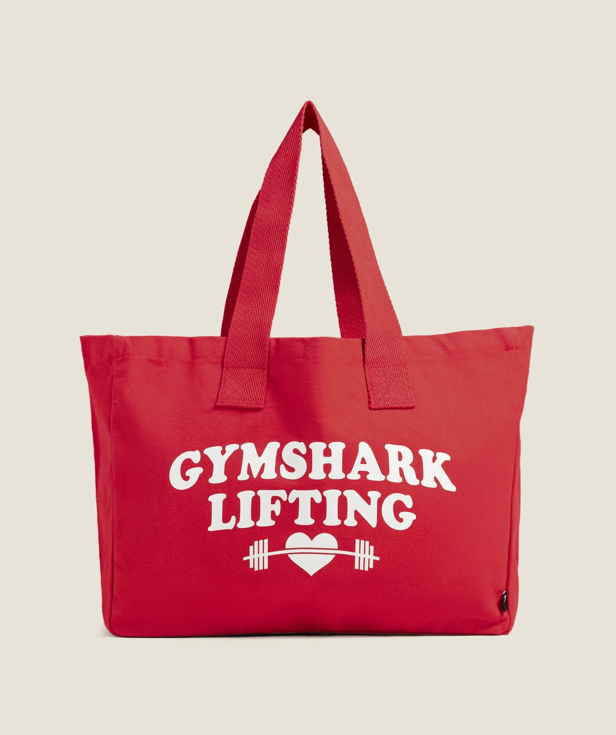 Gymshark Love Lifting Graphic Tote Bag - Conditioning Red