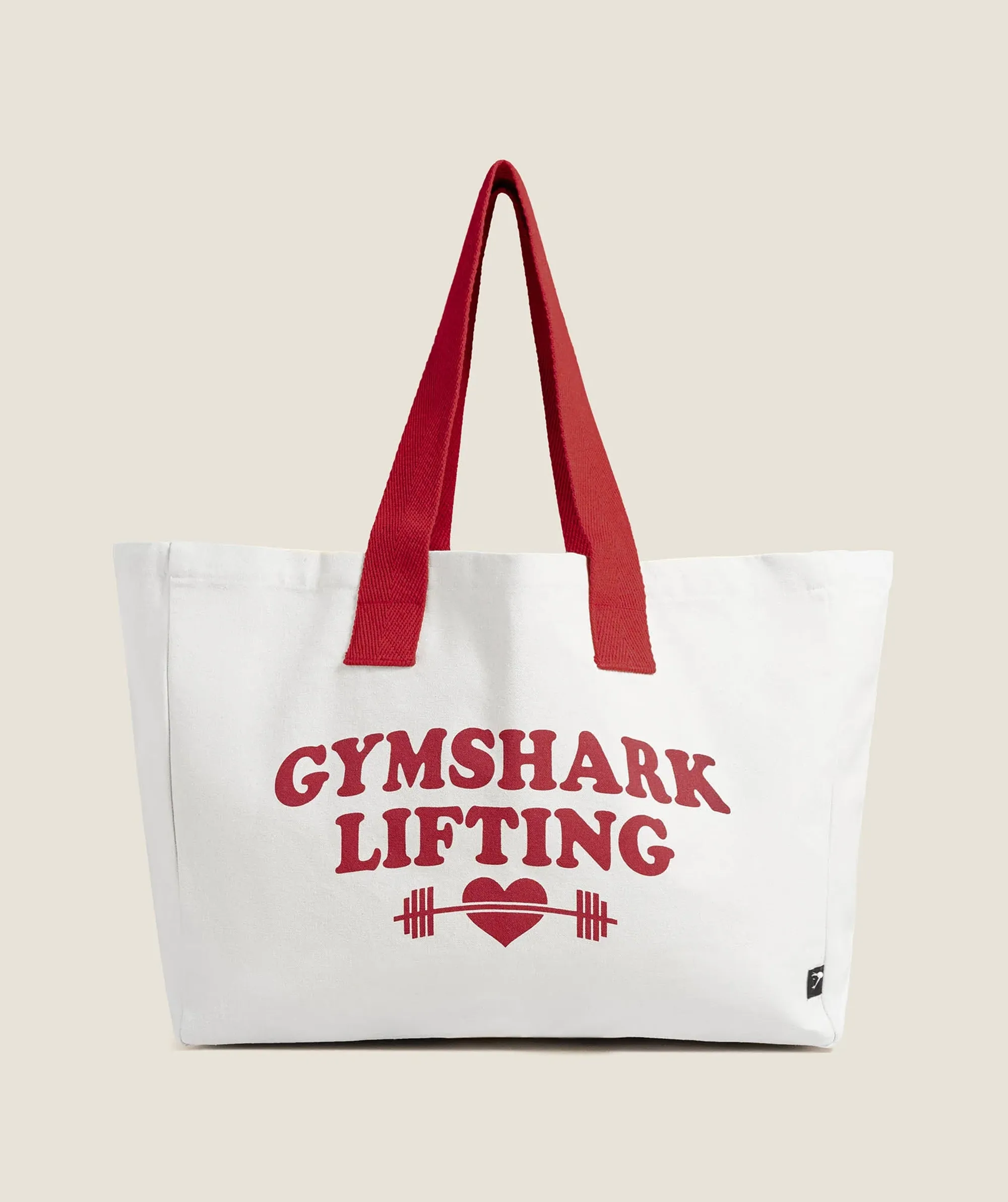Gymshark Love Lifting Graphic Tote Bag - Oat White