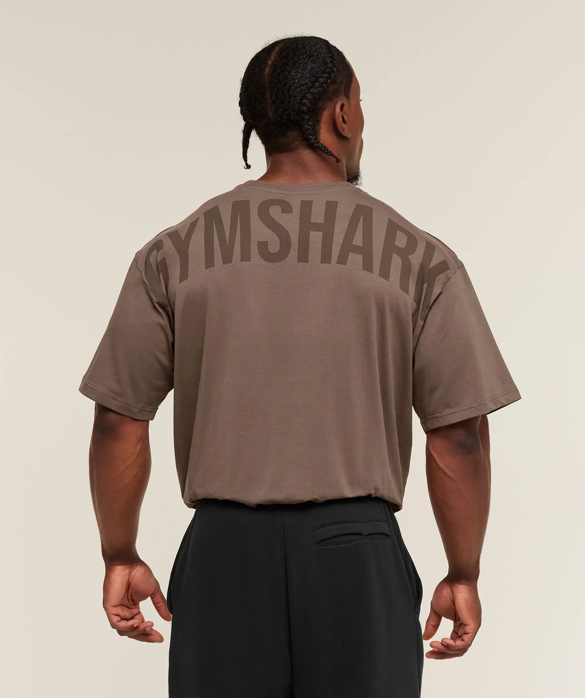 Gymshark Power T-Shirt - Soft Brown