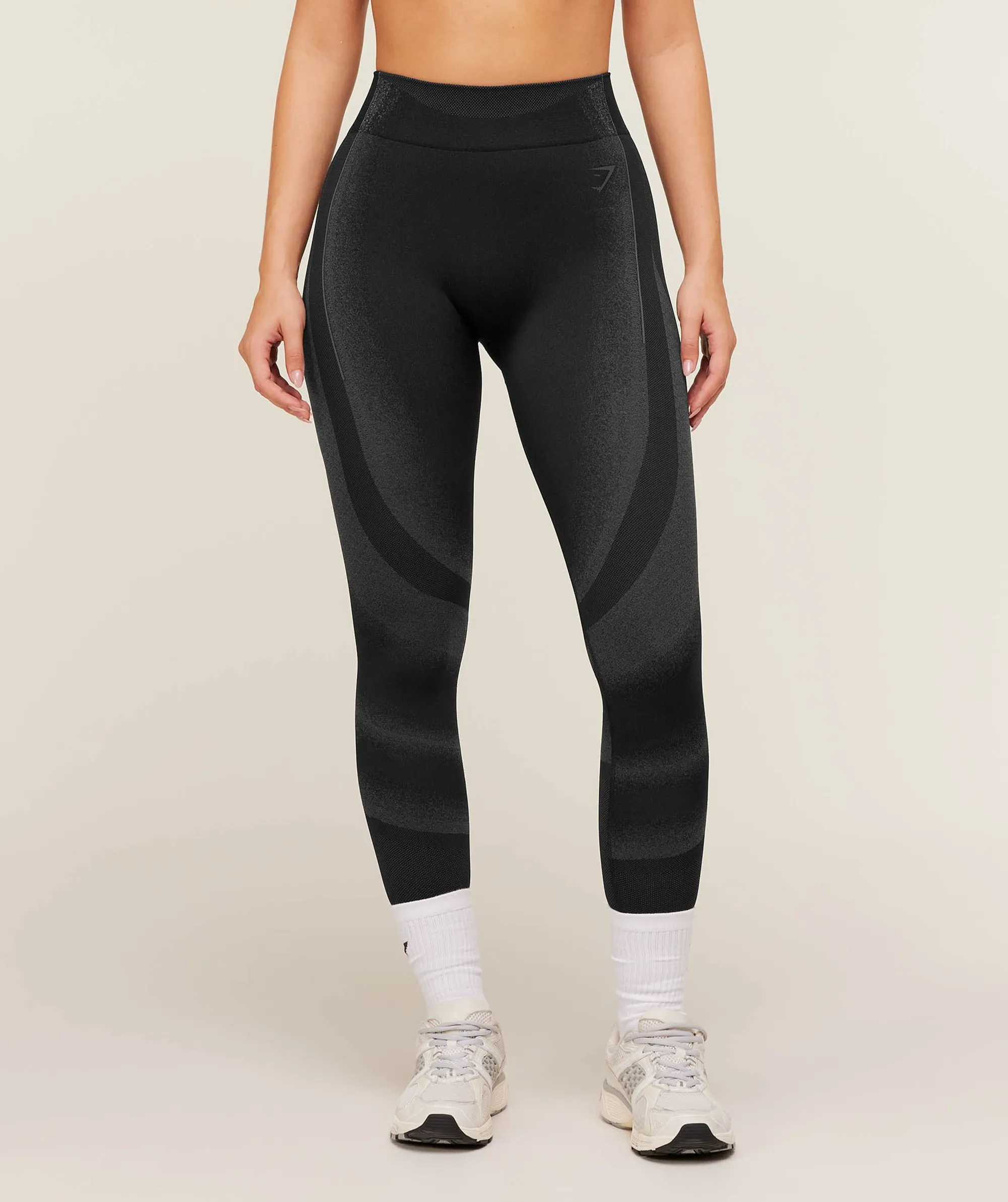 Gymshark Charge Seamless Leggings - Black/Graphite Grey