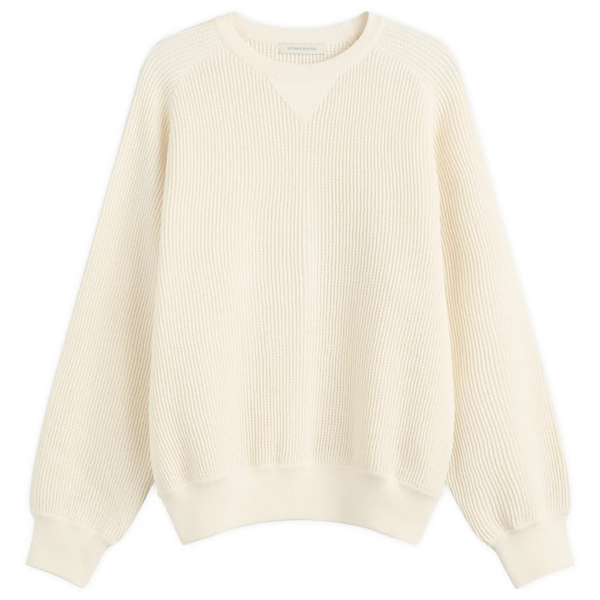 Nothing Written Women's Waffle Knit Pullover Ivory