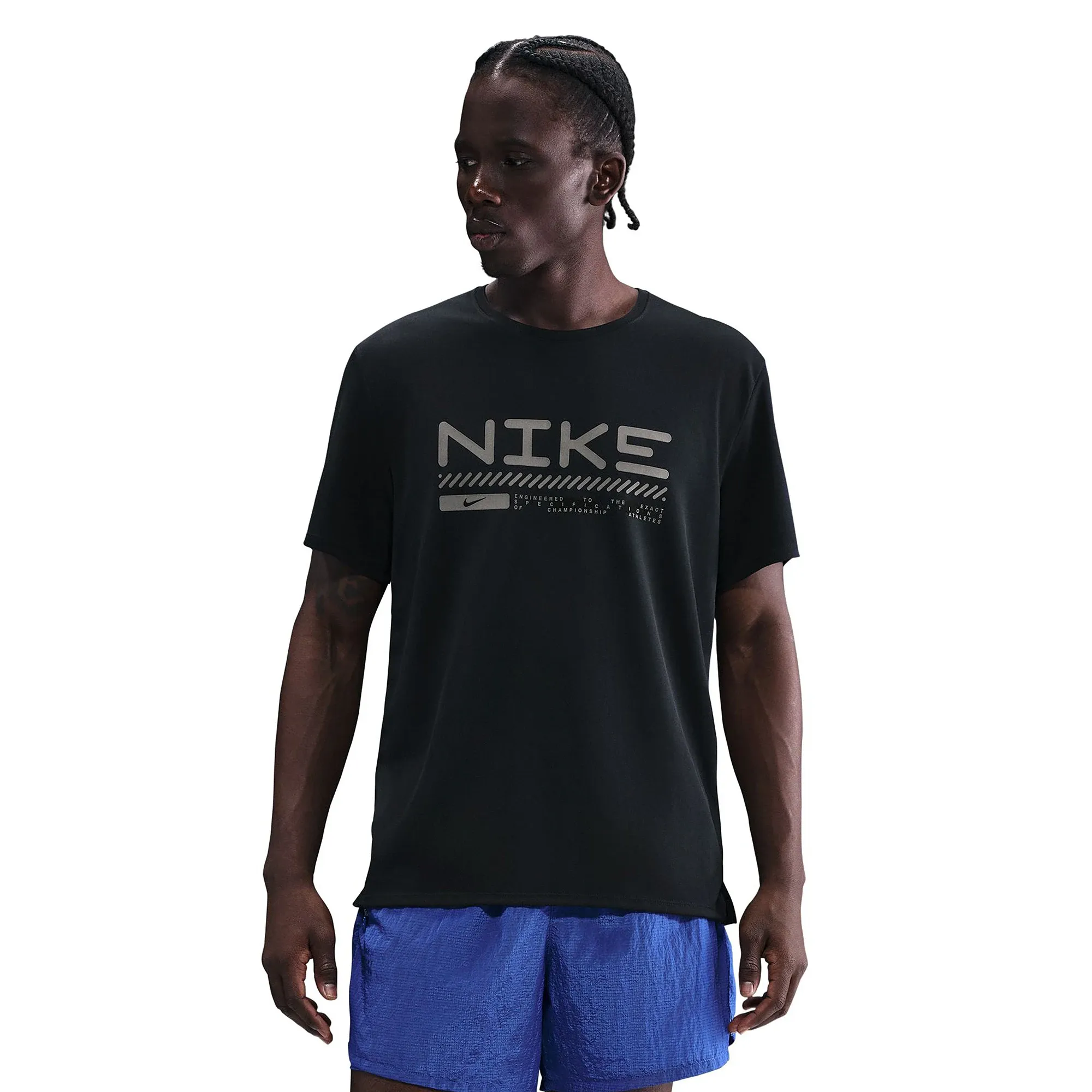 Nike Miler Men T-Shirts - Black