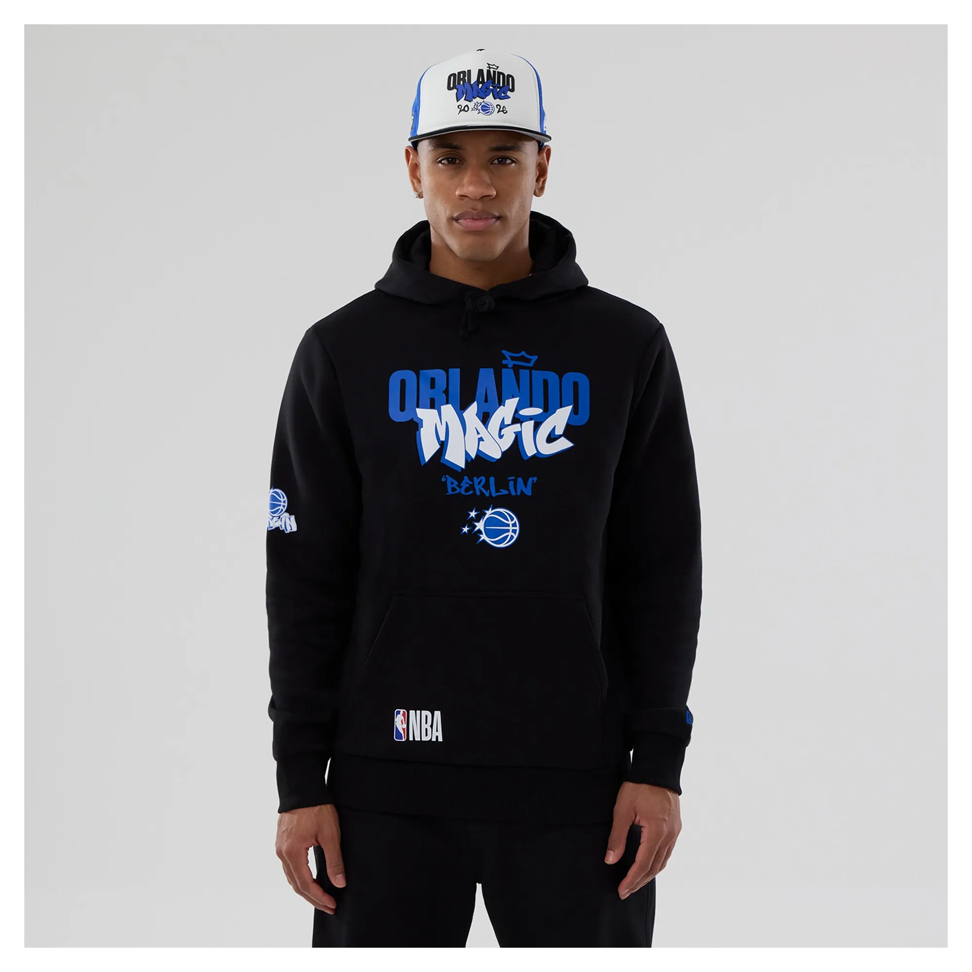 Orlando Magic NBA Berlin Game 2026 Black Pullover Hoodie New Era Cap adult unisex