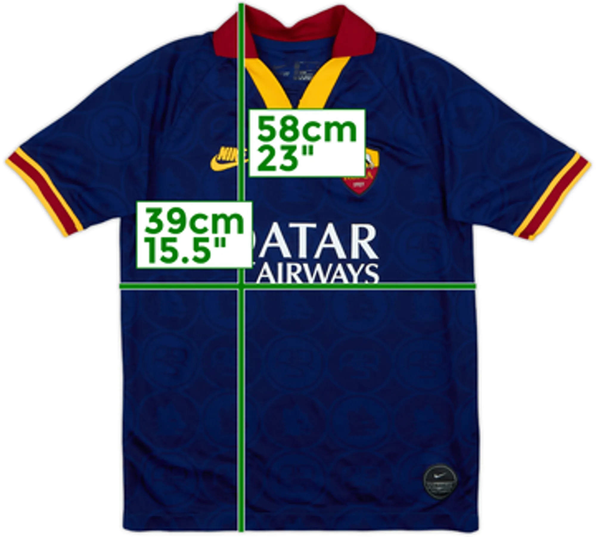 2019-20 Roma Third Shirt - 6/10 - (M.Boys)