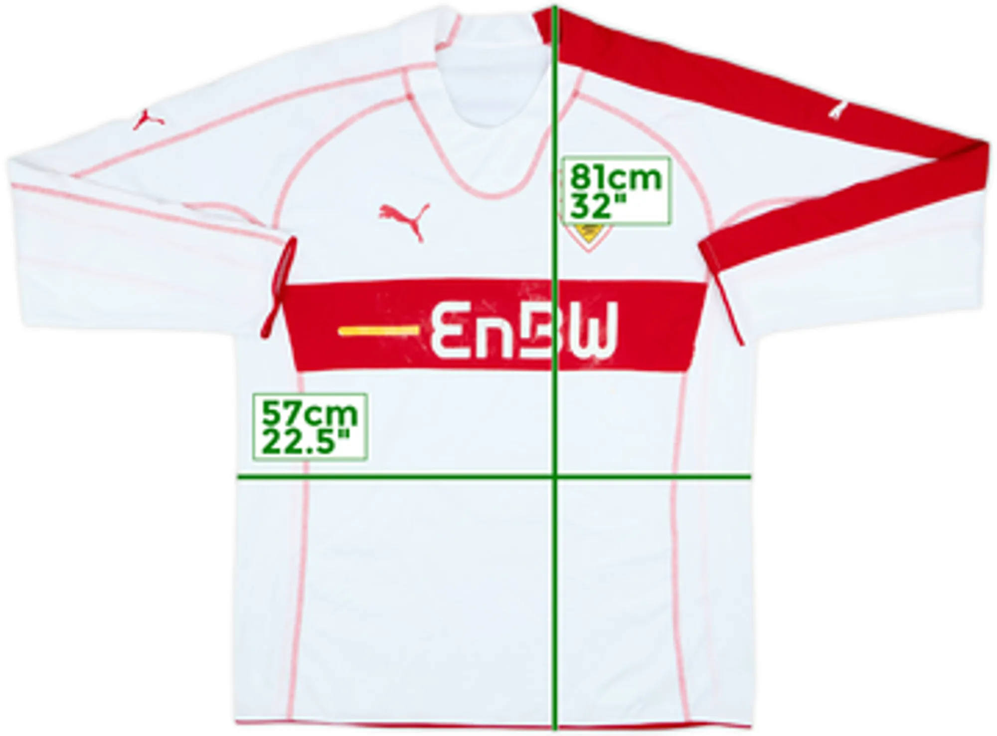 2005-06 Stuttgart Home L/S Shirt - 5/10 - (L)