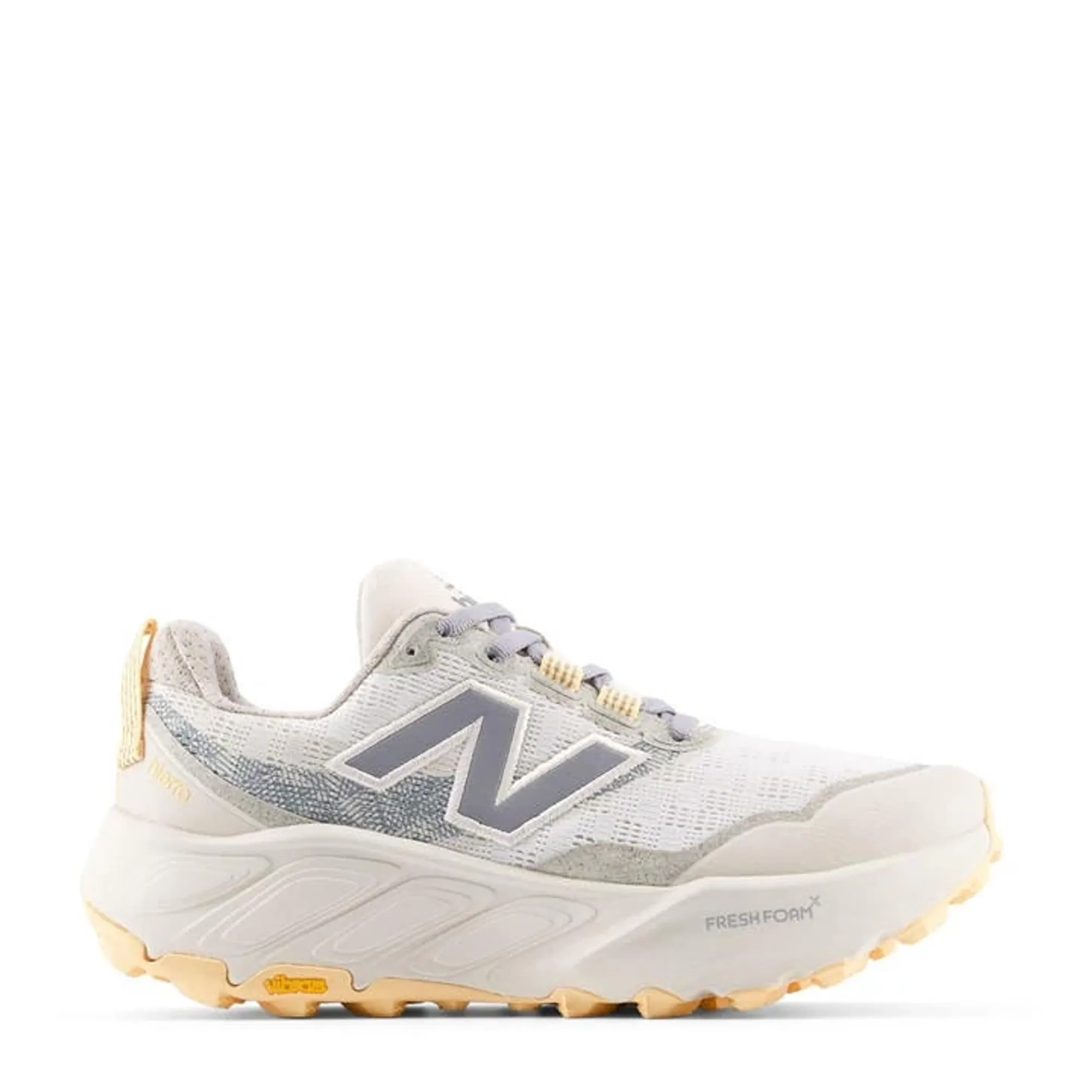New Balance Women Fresh Foam X Hierro v9 in White/Brown Synthetic