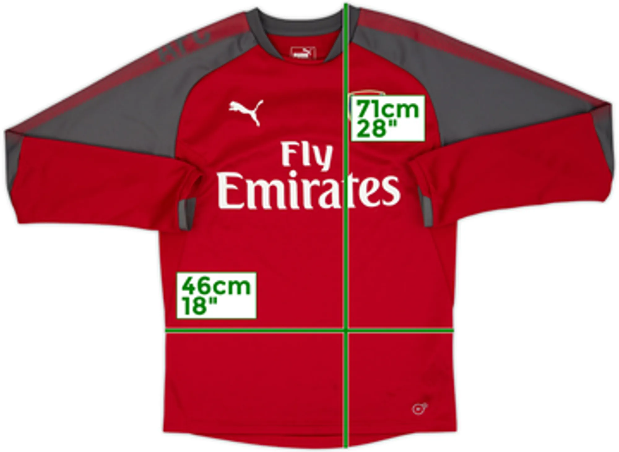 2017-18 Arsenal Puma Drill Top - 10/10 - (S)