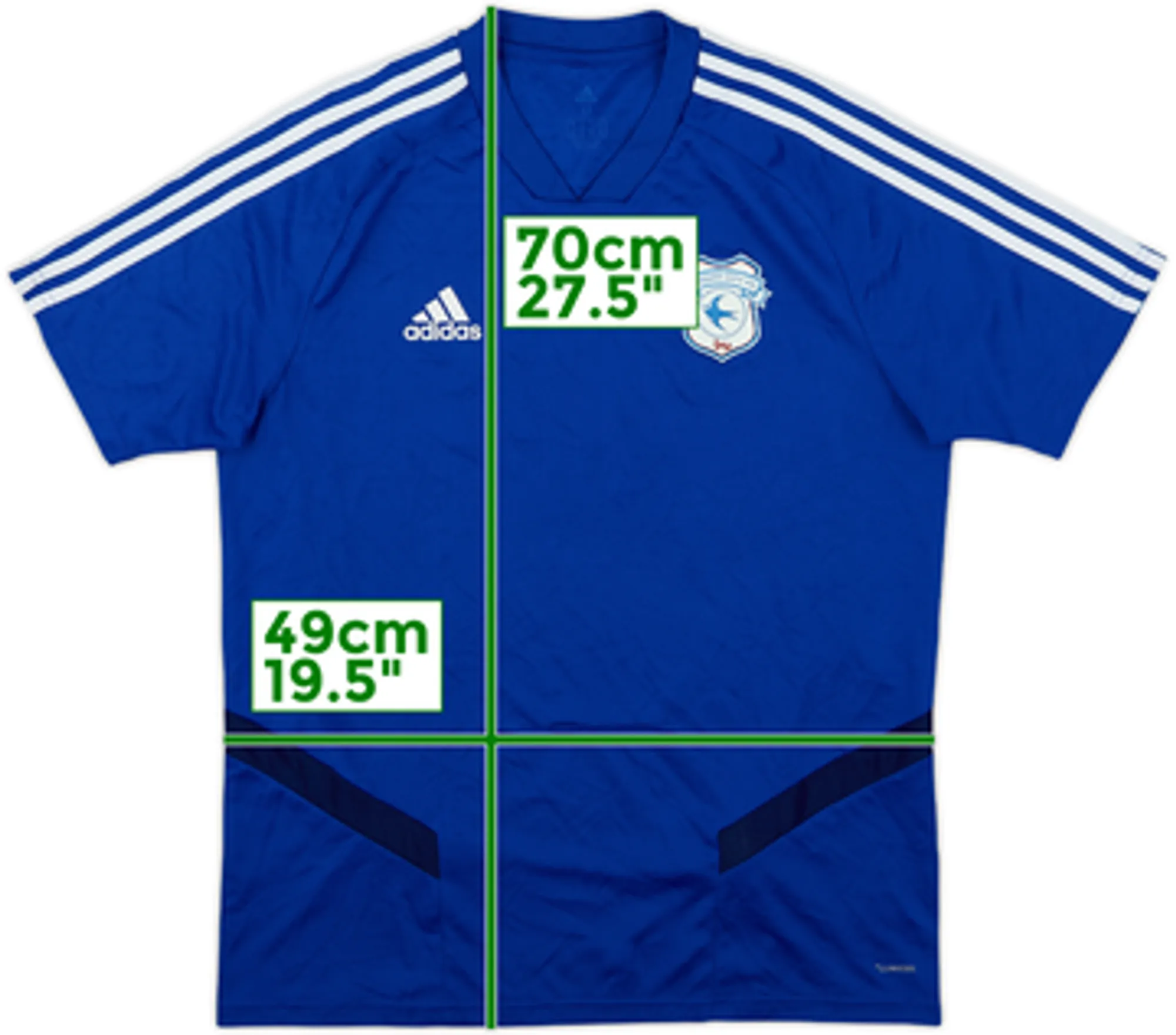 2018-19 Cardiff City adidas Training Shirt - 5/10 - (M)