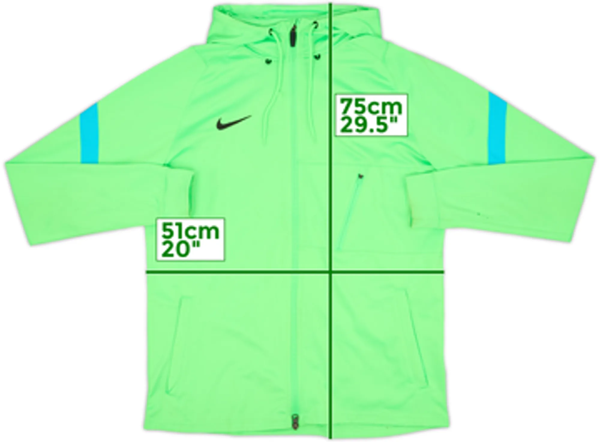 2021-22 Inter Milan Nike Hooded Track Jacket - 10/10 - (L)