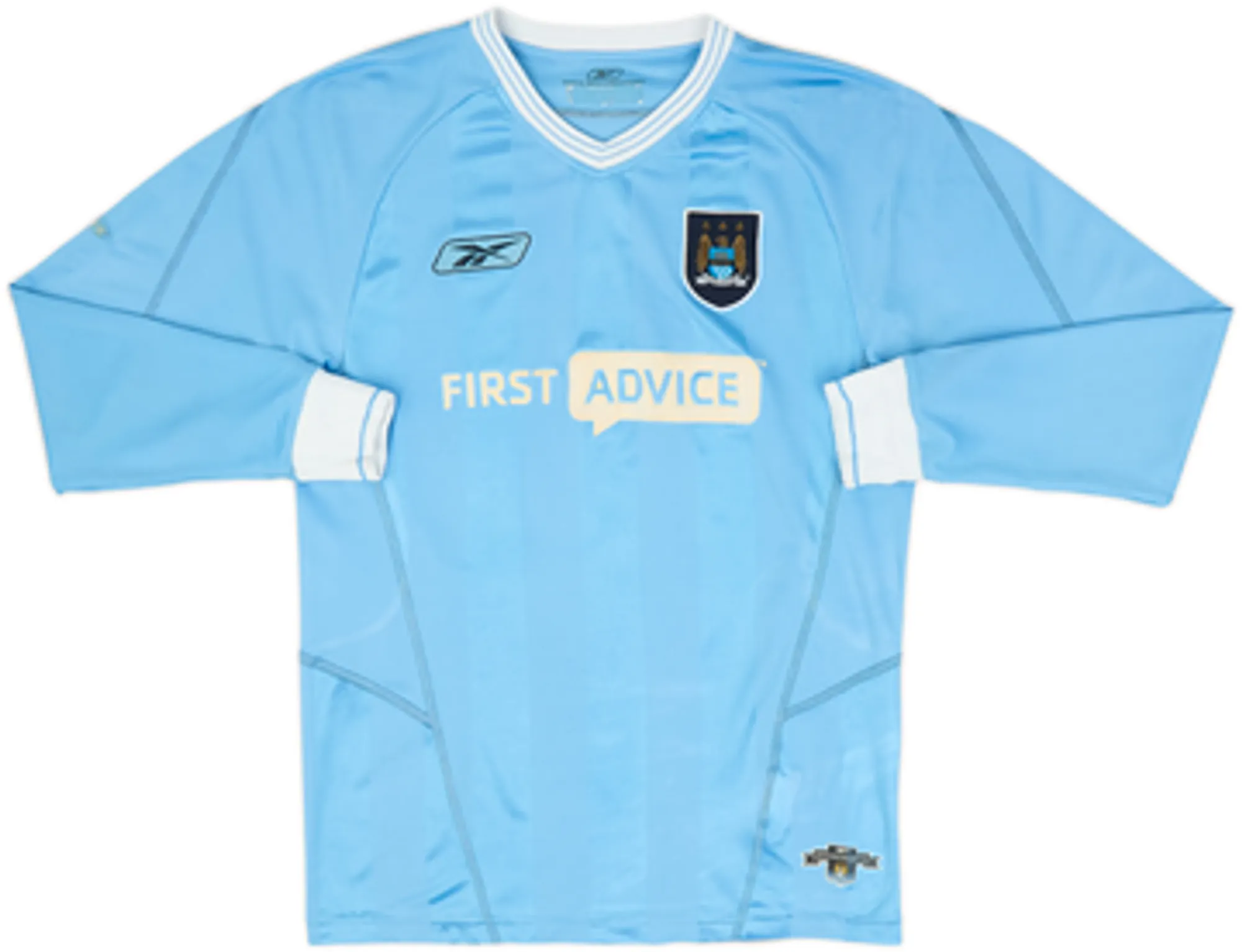 2003-04 Manchester City Home L/S Shirt Anelka #39 - 7/10 - (S)