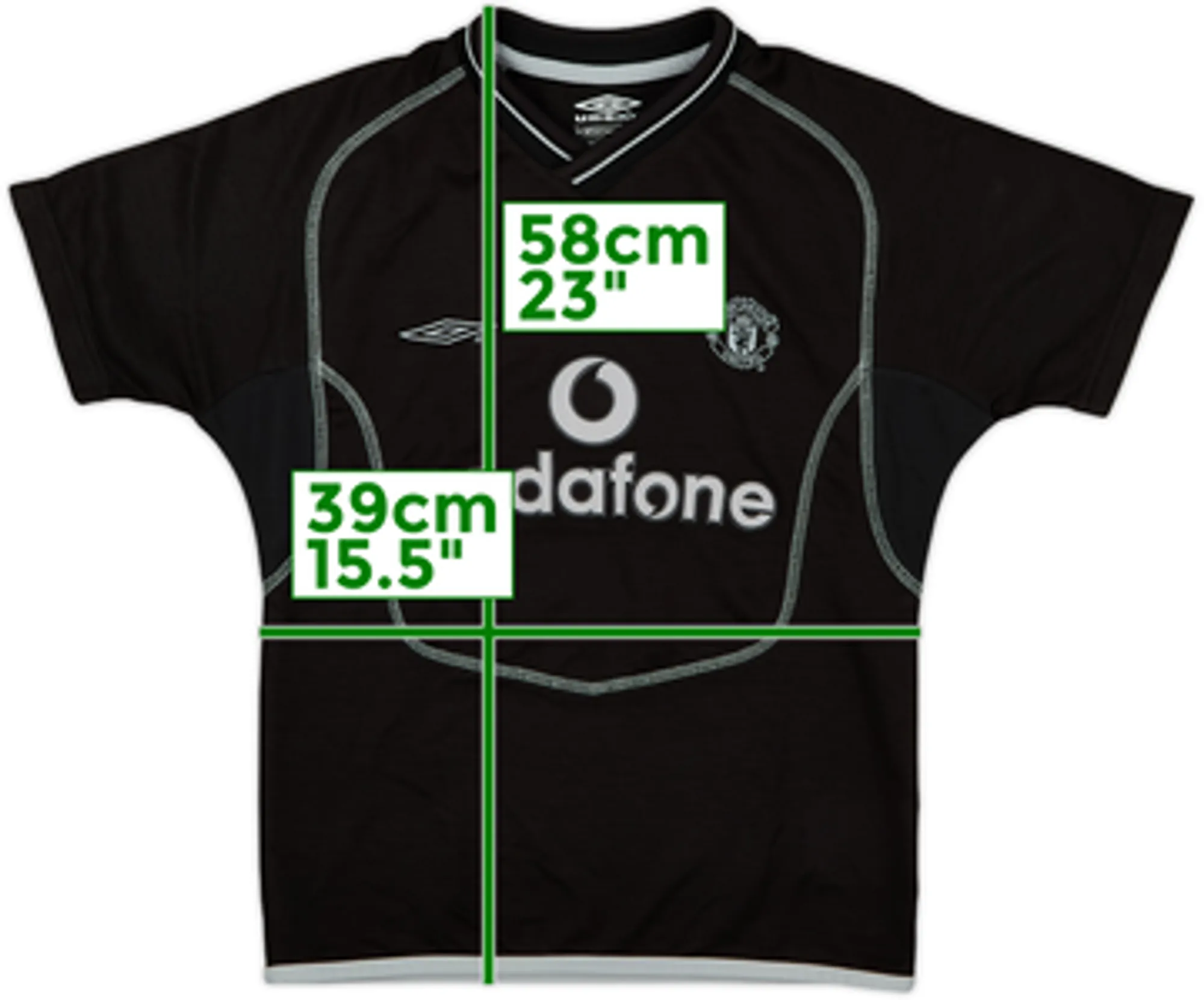 2000-02 Manchester United GK Shirt - 8/10 - (7-8 Years)