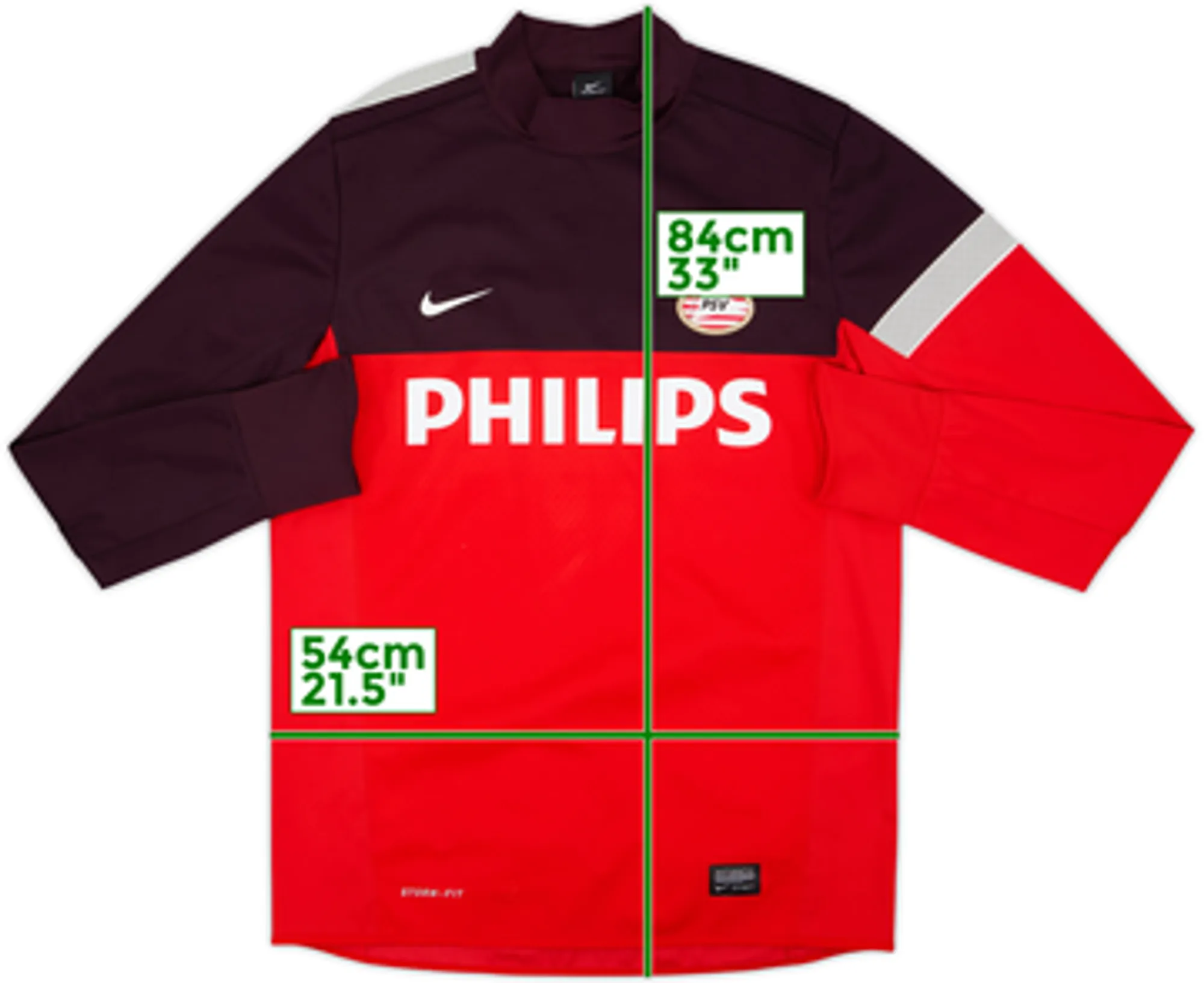 2012-13 PSV Nike Authentic Sweat Top - 9/10 - (L)