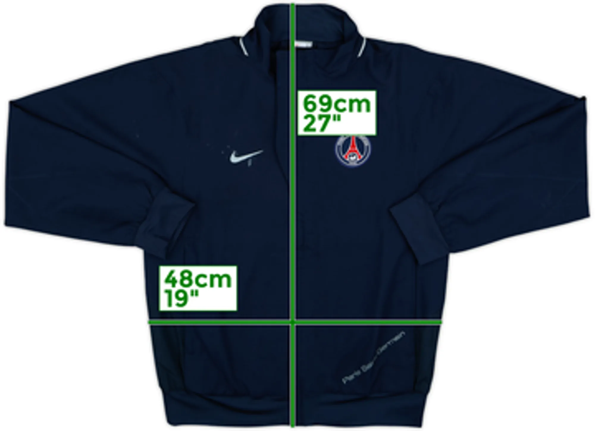2007-08 Paris Saint-Germain Nike Track Jacket - 4/10 - (S)