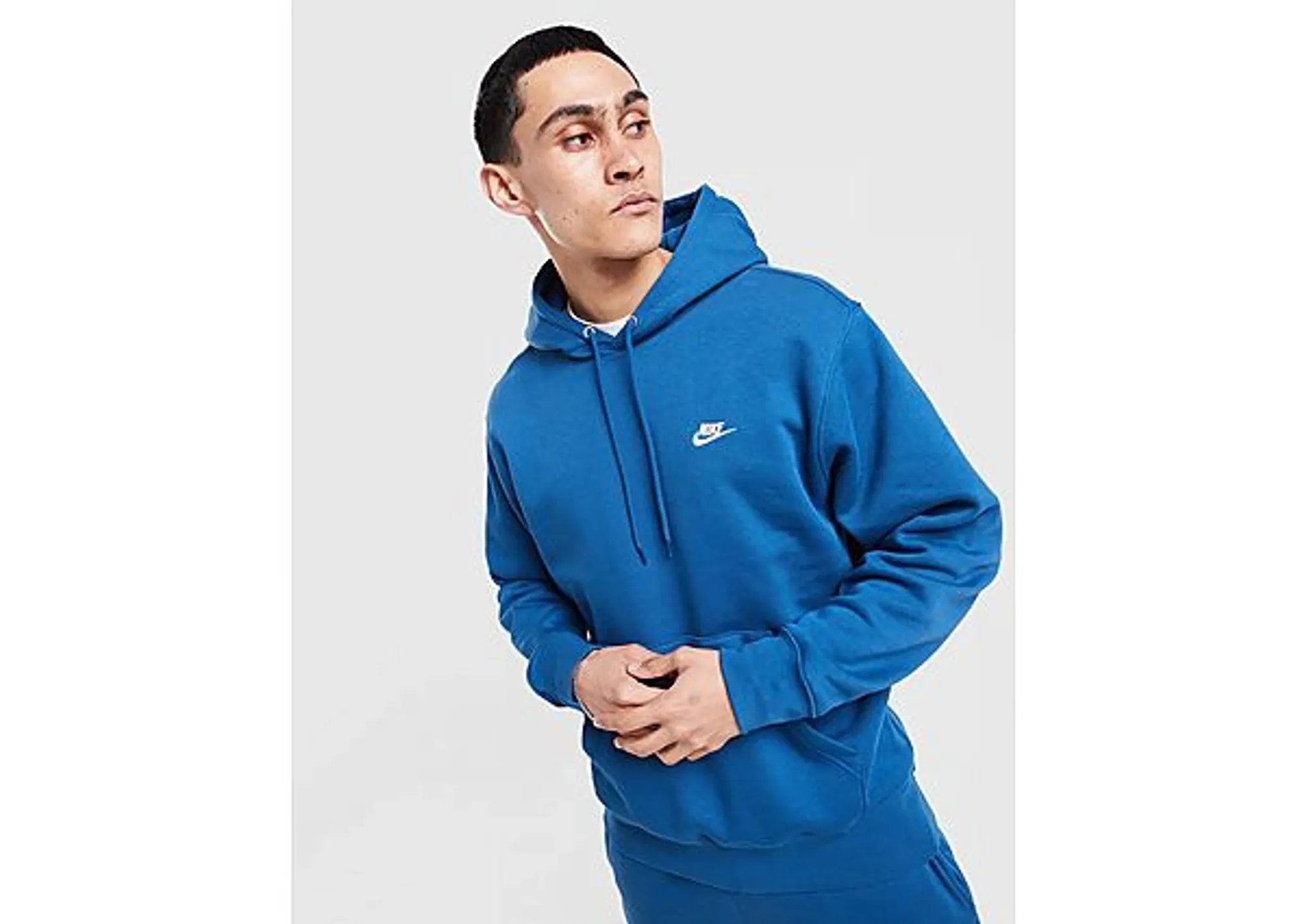 Nike fleece Men Hoodies - Blue