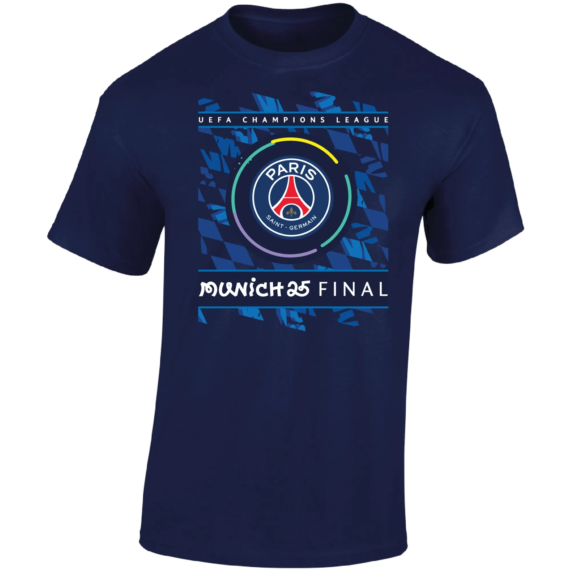PSG Champions League Final Munich 25 T-Shirt - Blue