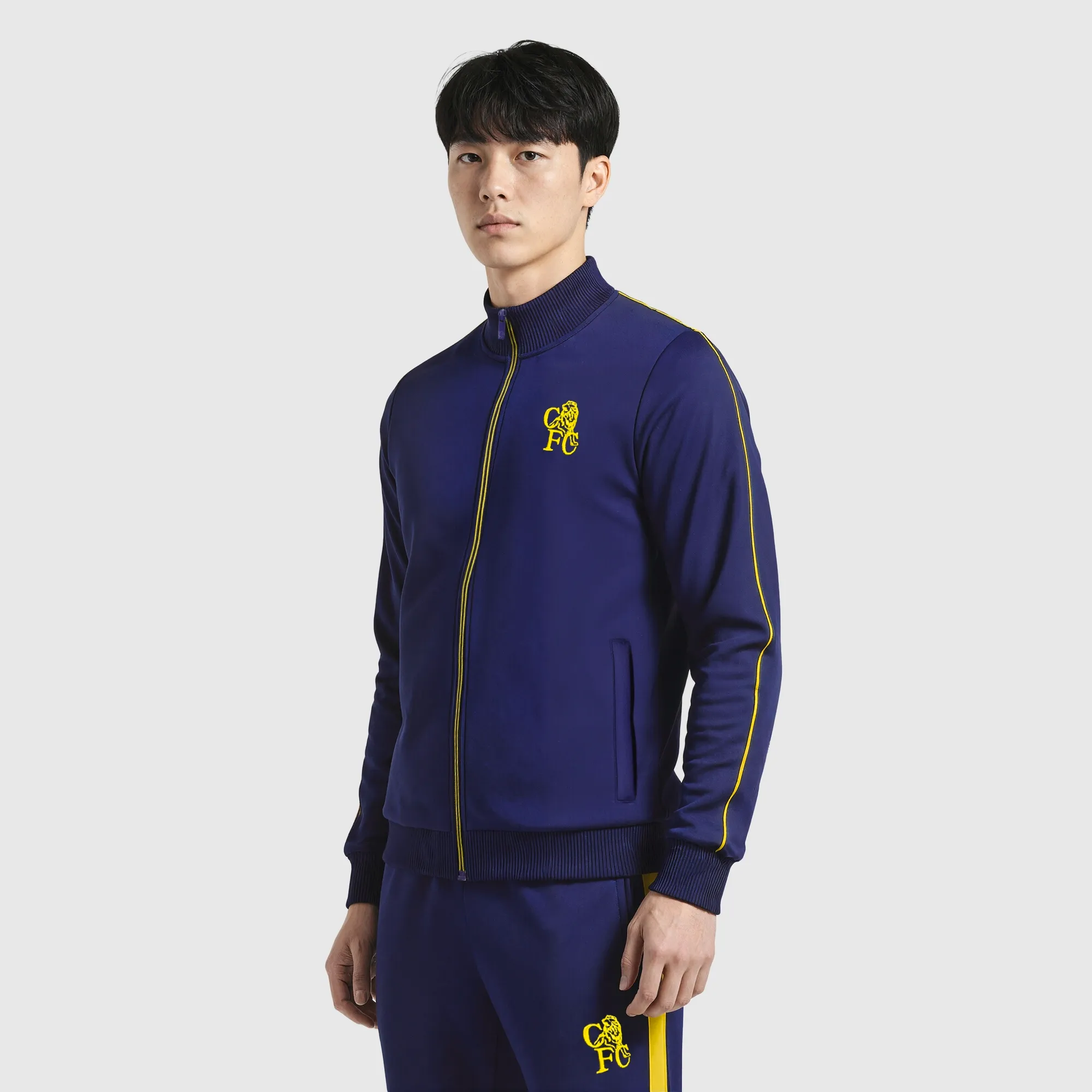 Chelsea Retro Crest Track Jacket - Navy