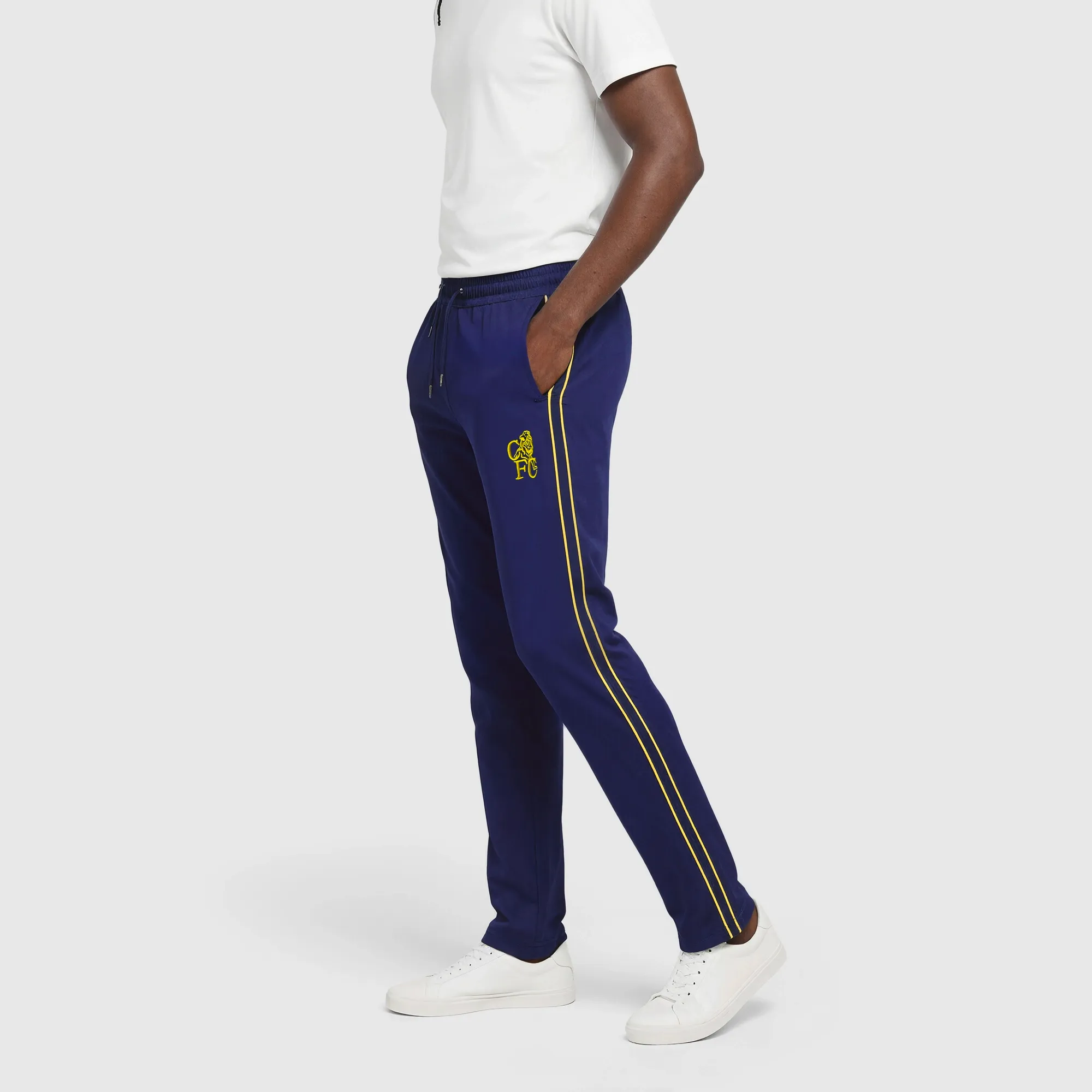 Chelsea Retro Crest Track Pants - Navy