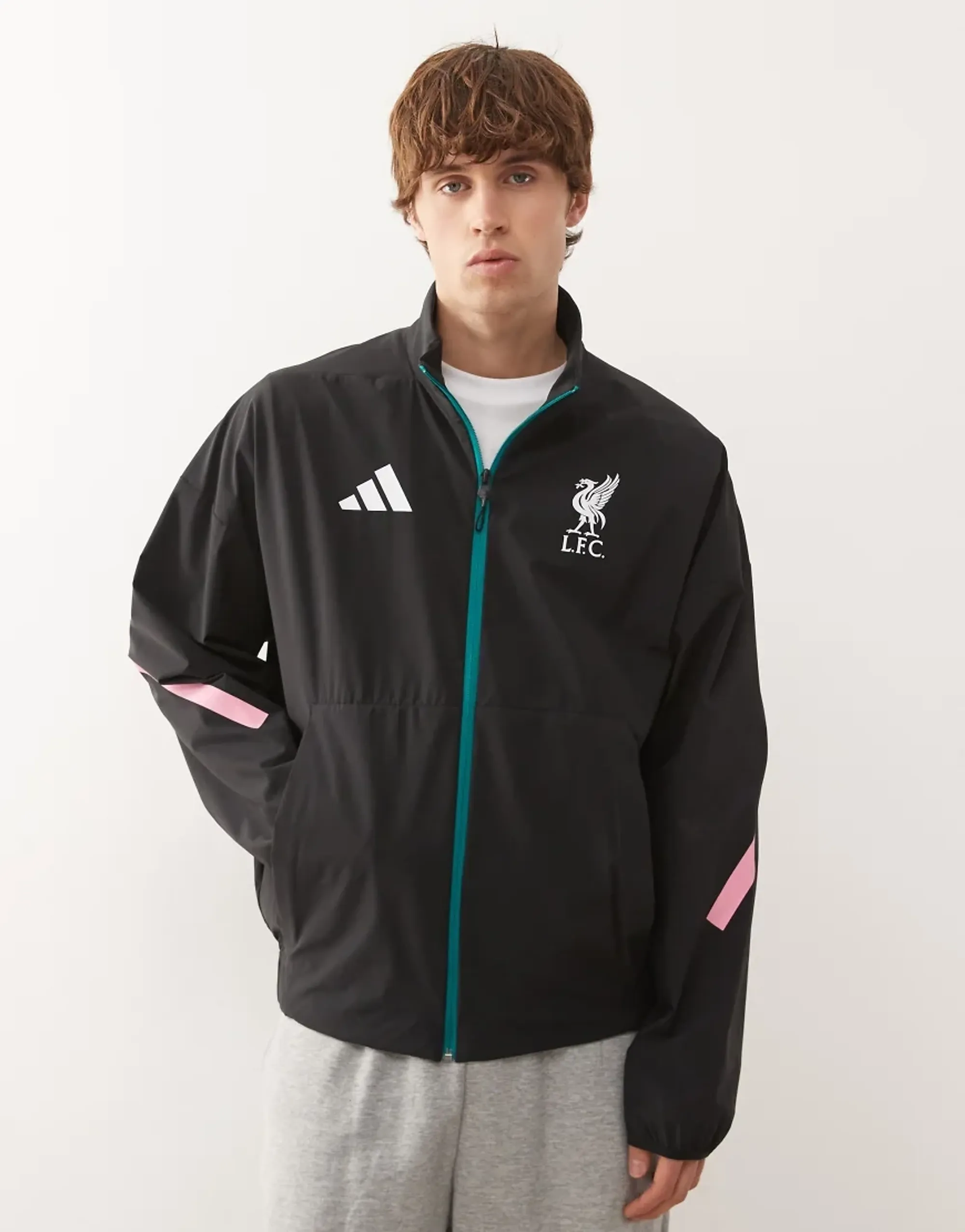 Liverpool adidas Anthem Jacket - Black