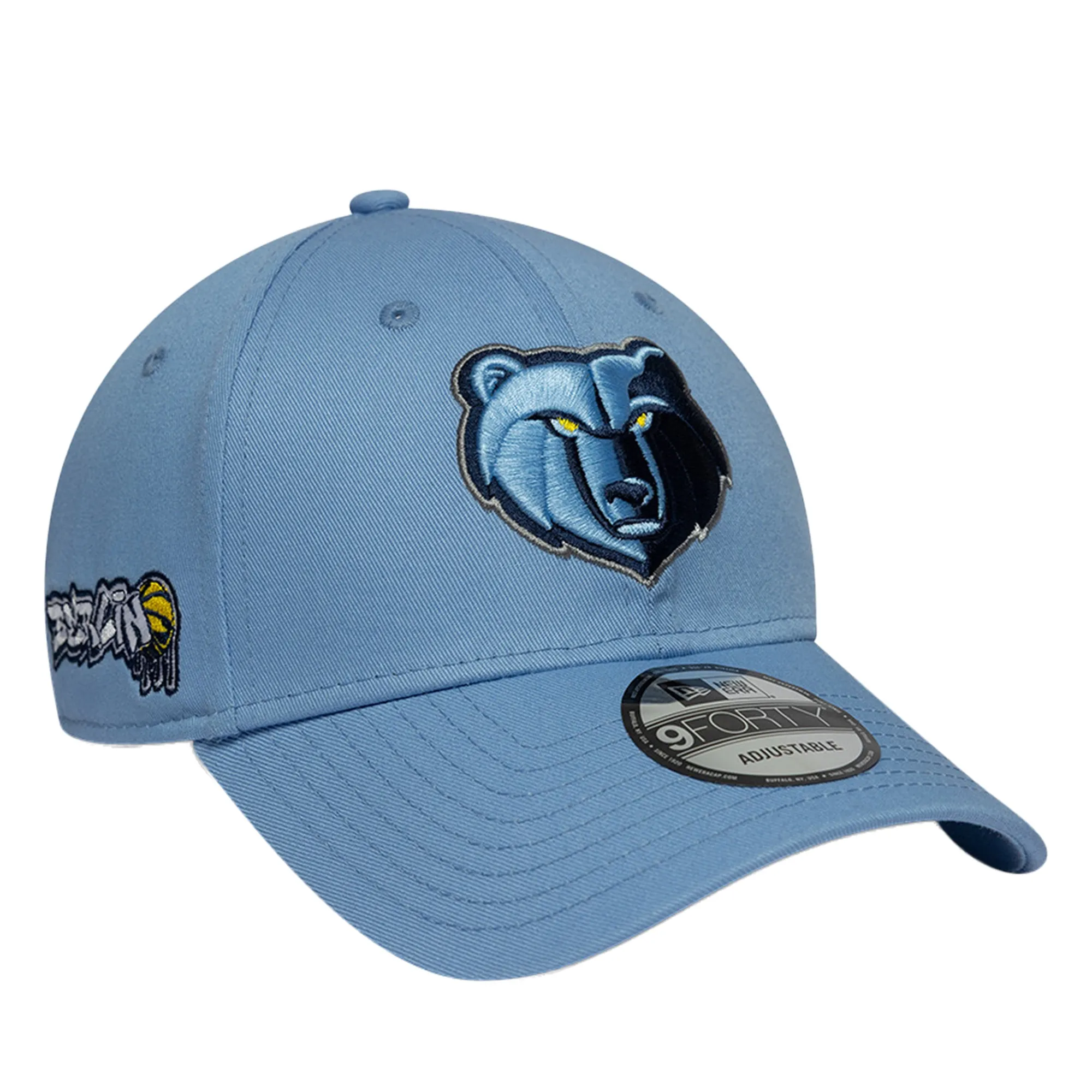Memphis Grizzlies NBA Berlin Game 2026 Blue 9FORTY Adjustable Cap New Era Cap adult unisex