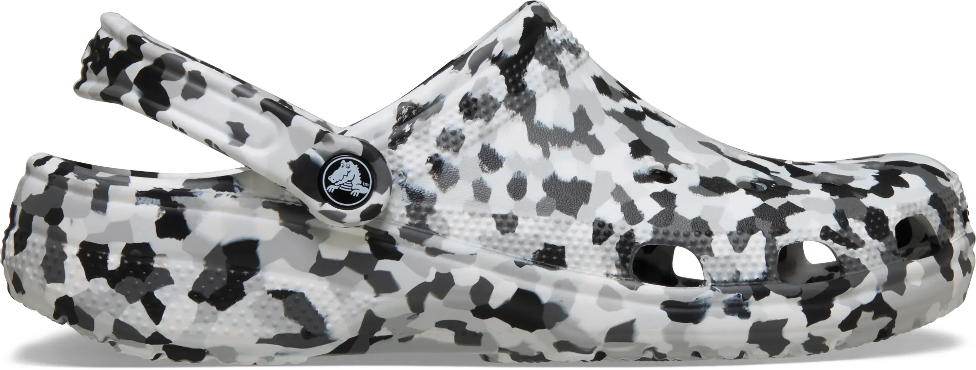 Crocs | Unisex | Classic Confetti | Clogs | Black / White | W2/M1