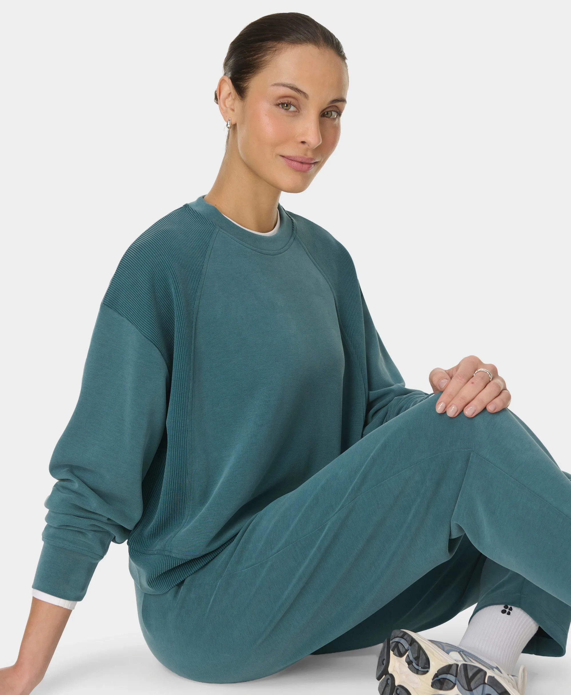 Sand Wash Rib Mix Sweatshirt