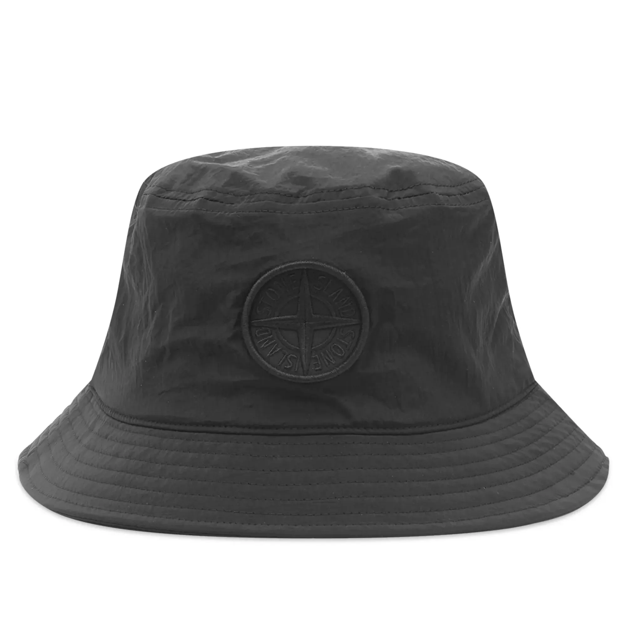 Stone Island Men's Nylon Metal Bucket Hat Black