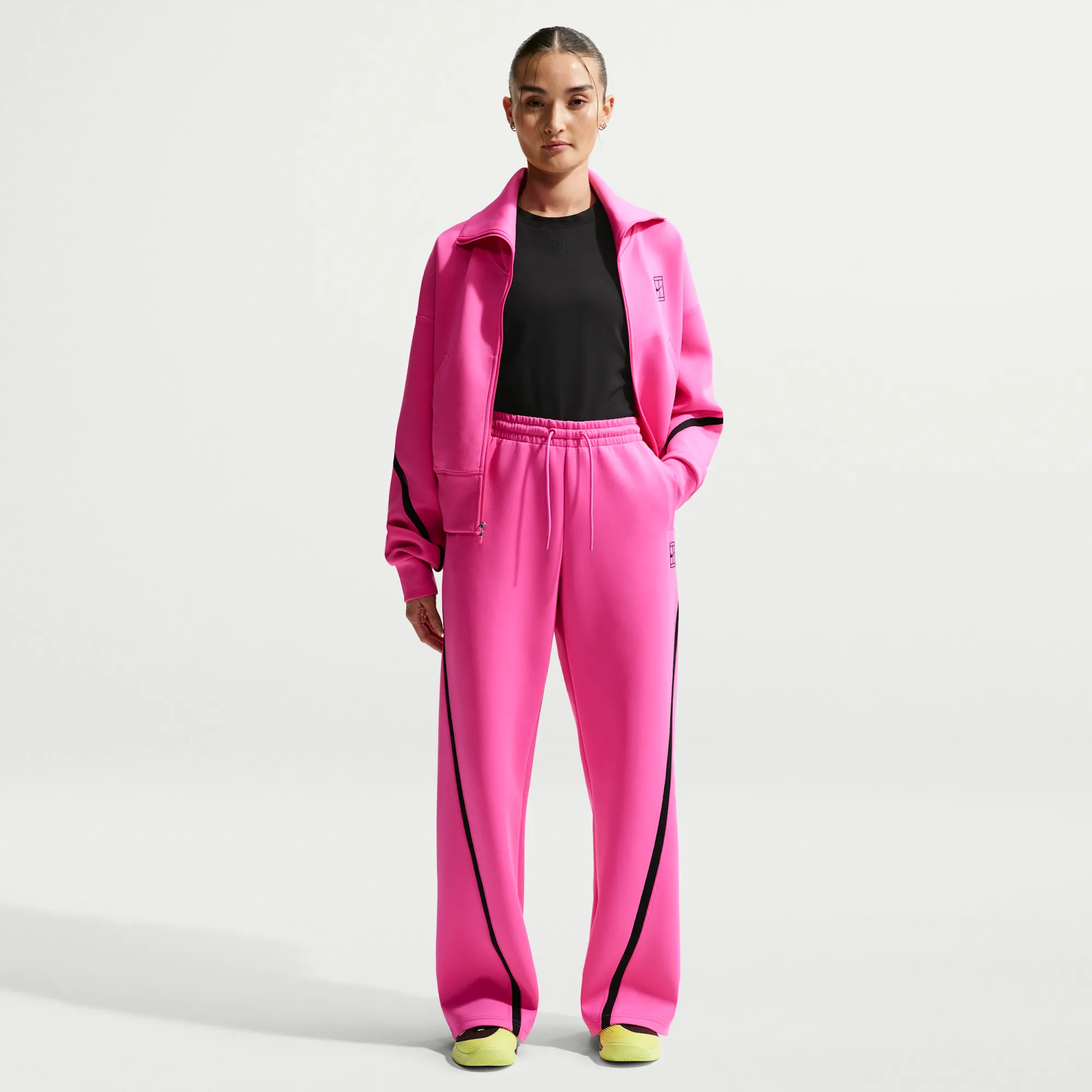 Nike Advantage Women's Dri-FIT Mid-Rise Tennis Trousers - Pink - Polyester